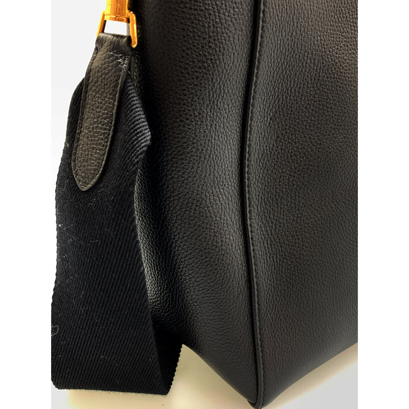 CELINE/Cross Body Bag/Black/Leather/18930