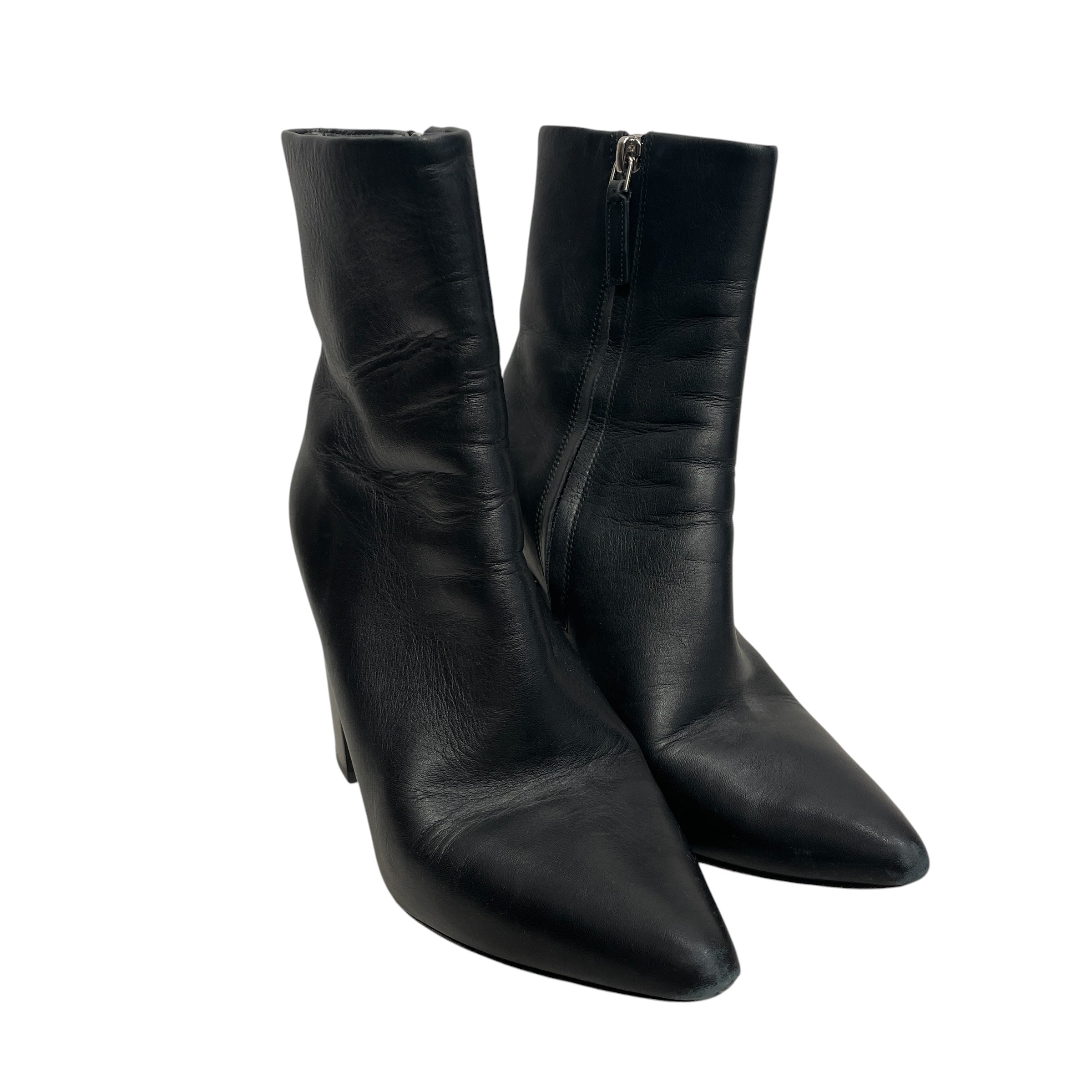 Alexander Wang/Boots/EU 36.5/Leather/BLK/Patent/POINTED TOE FLOATING HEEL view 1