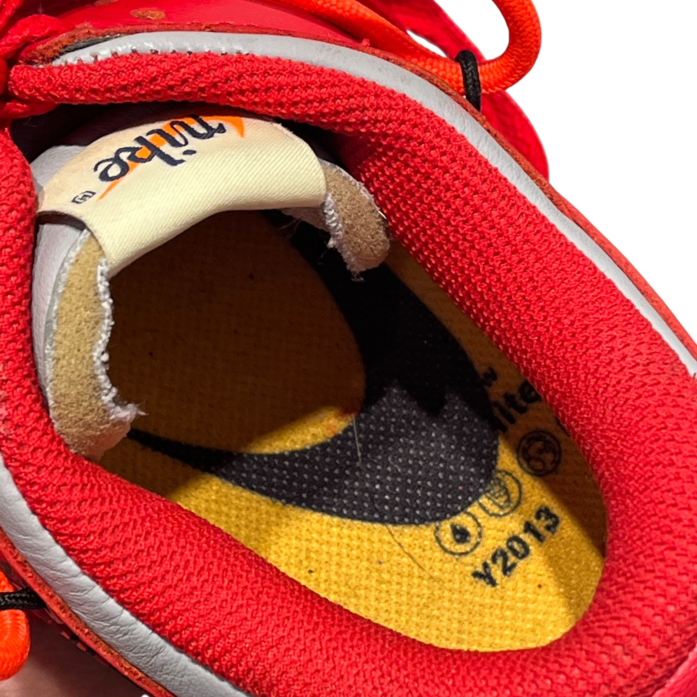 NIKE/OFF-WHITE/Low-Sneakers/US 6/RED/DUNK LOW "UNIVERSITY RED" view 4