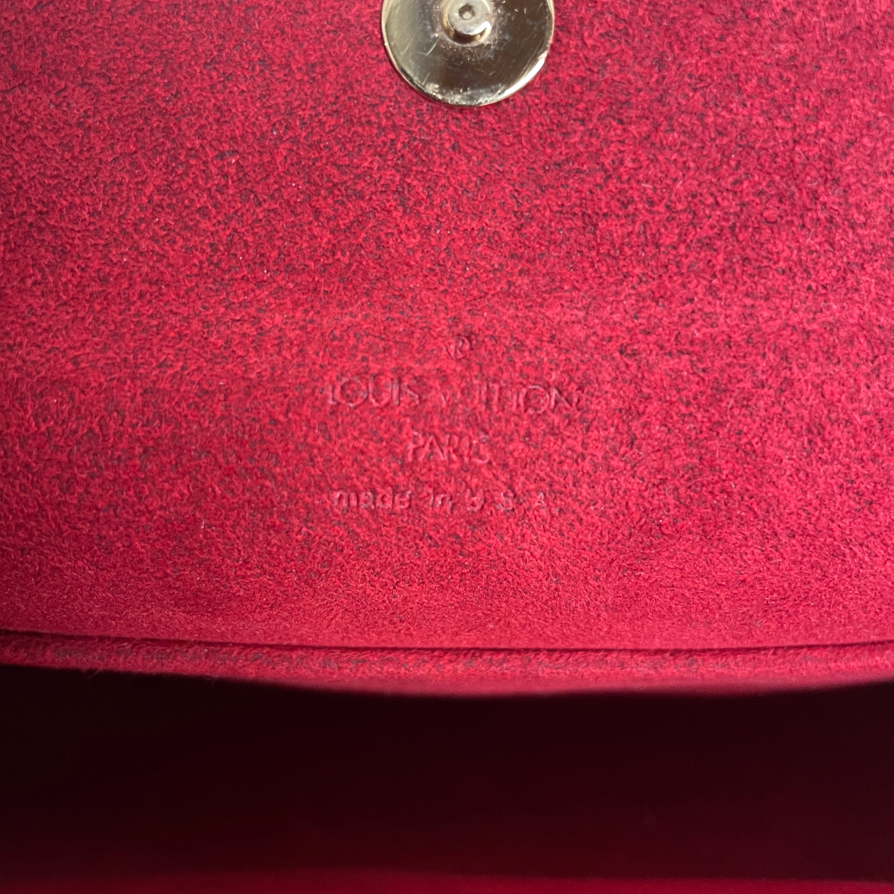 LOUIS VUITTON/Hand Bag/Monogram/BRW/RECITAL/ RED CLOTH INTERIOR view 5