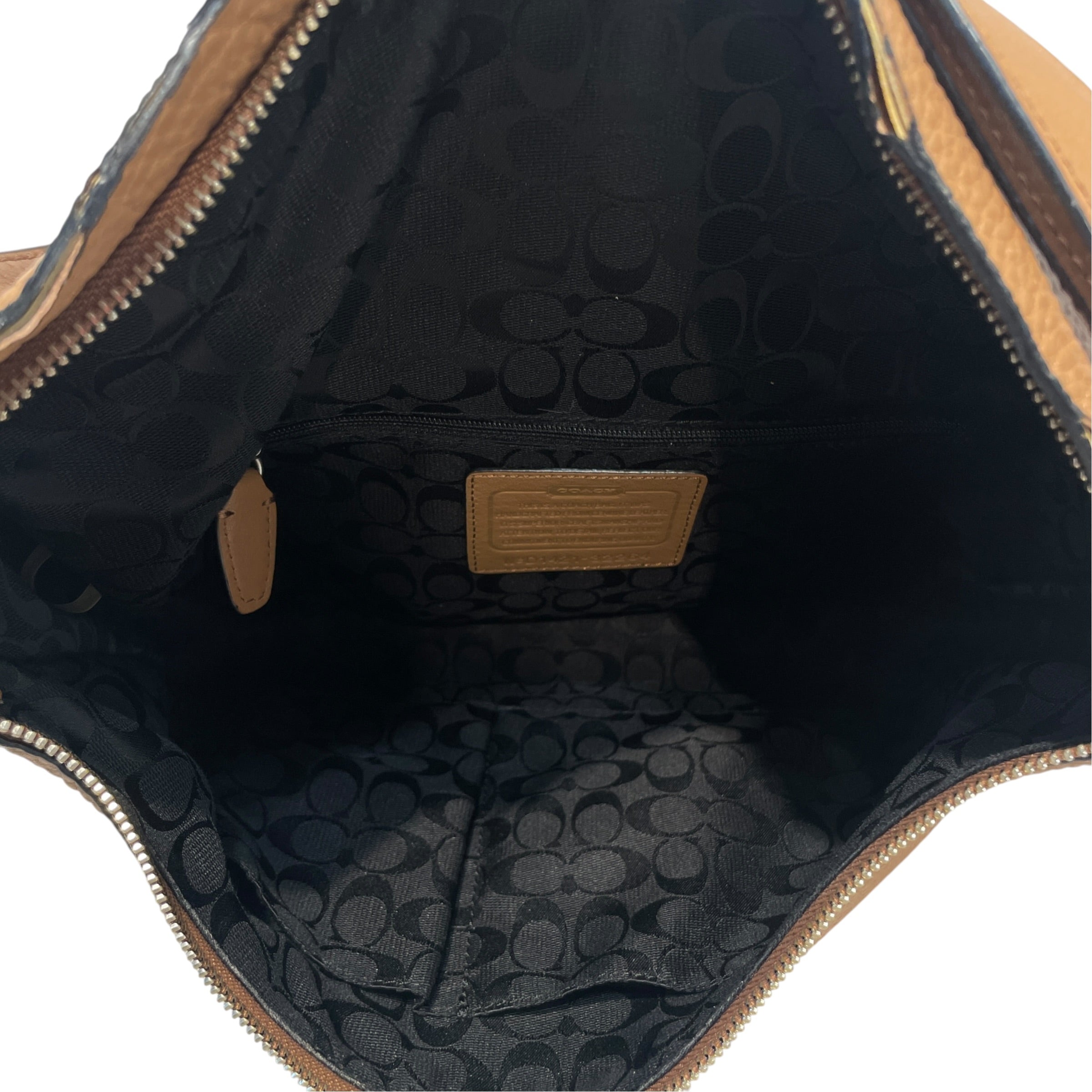 COACH/Hand Bag/Leather/BRW/Leather Hobo Bag view 4