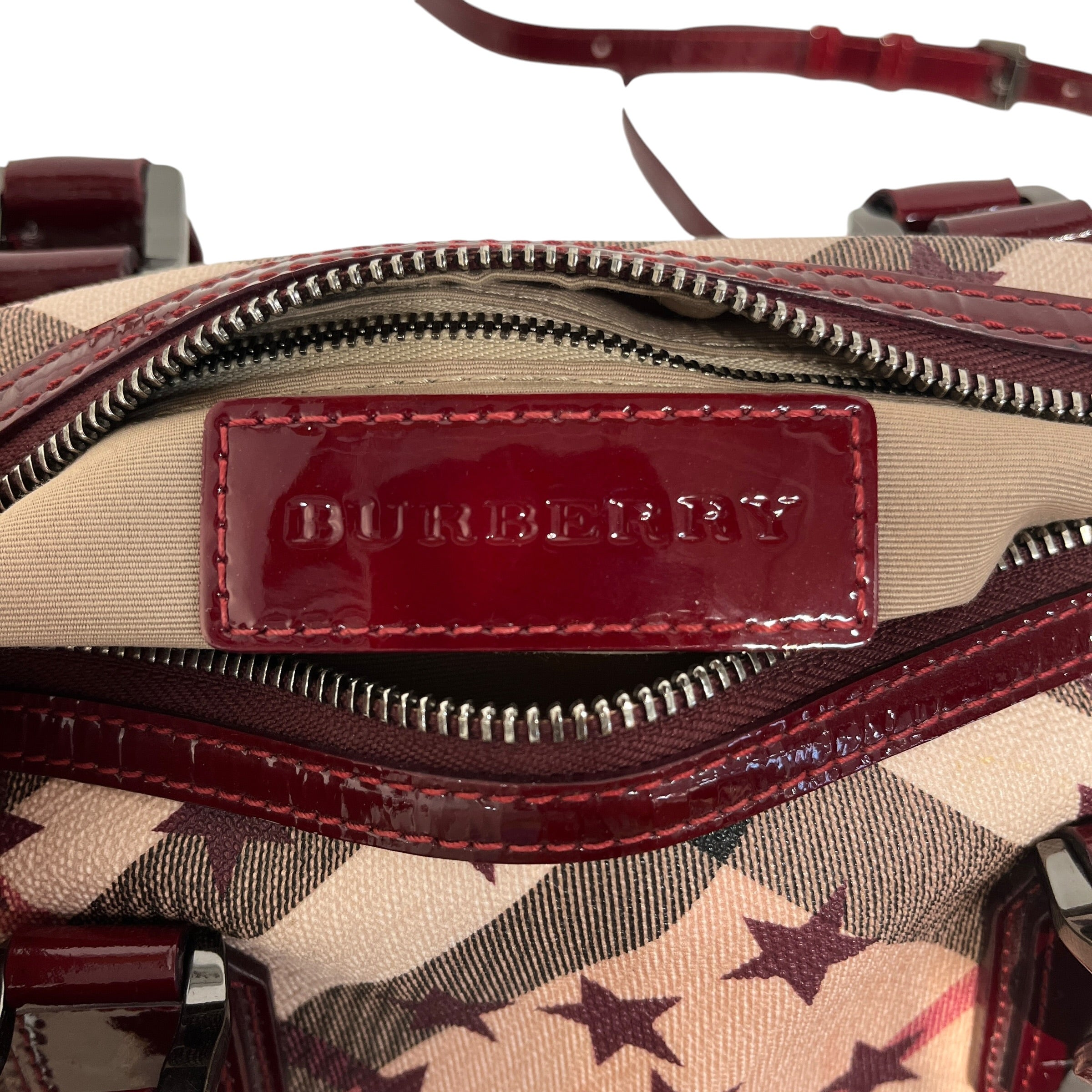 BURBERRY/Bag/All Over Print/Leather/BEG/Star pattern bag view 4