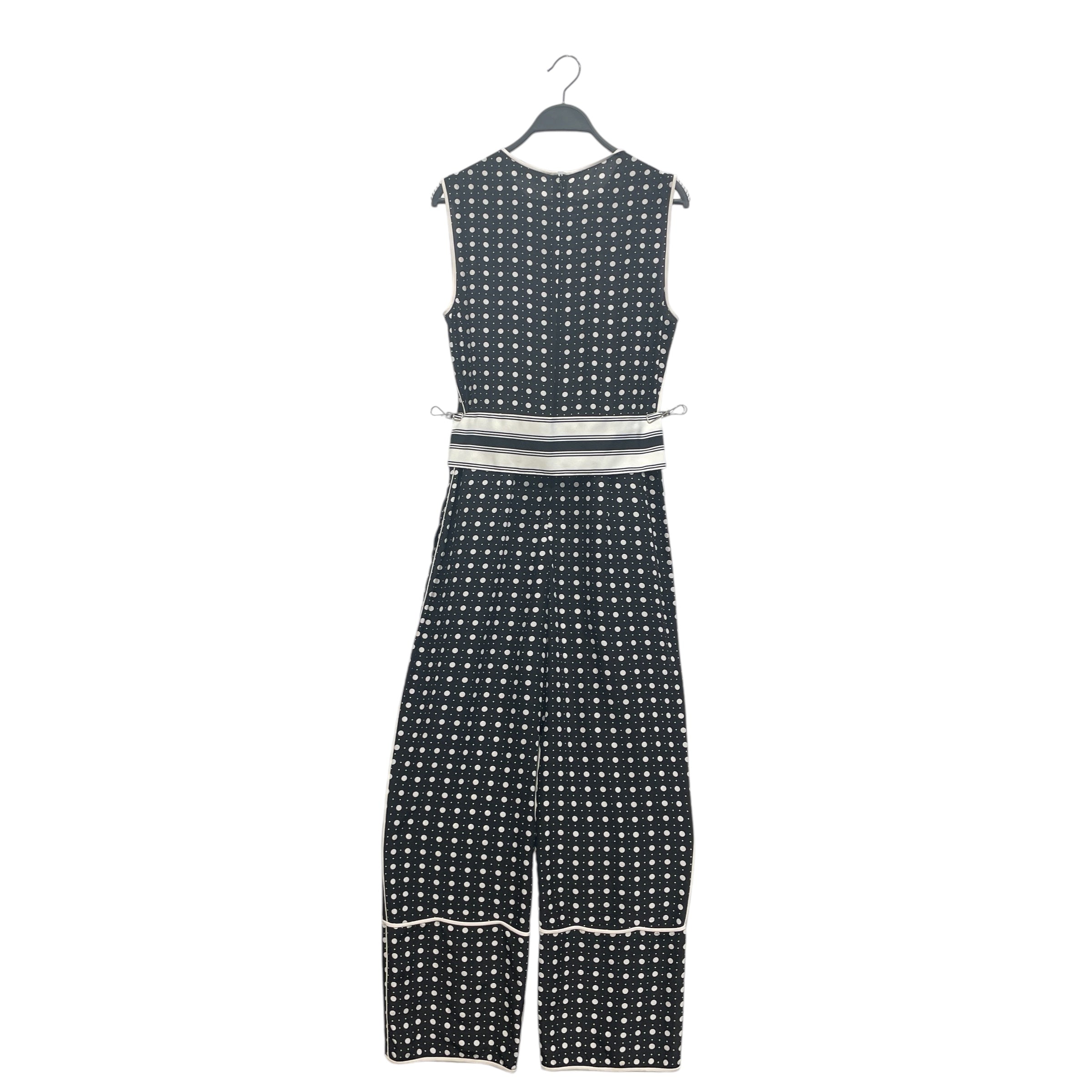 DIANE von FURSTENBERG/Dress/6/Polka dot/Silk/BLK/BELTED JUMPSUIT view 2