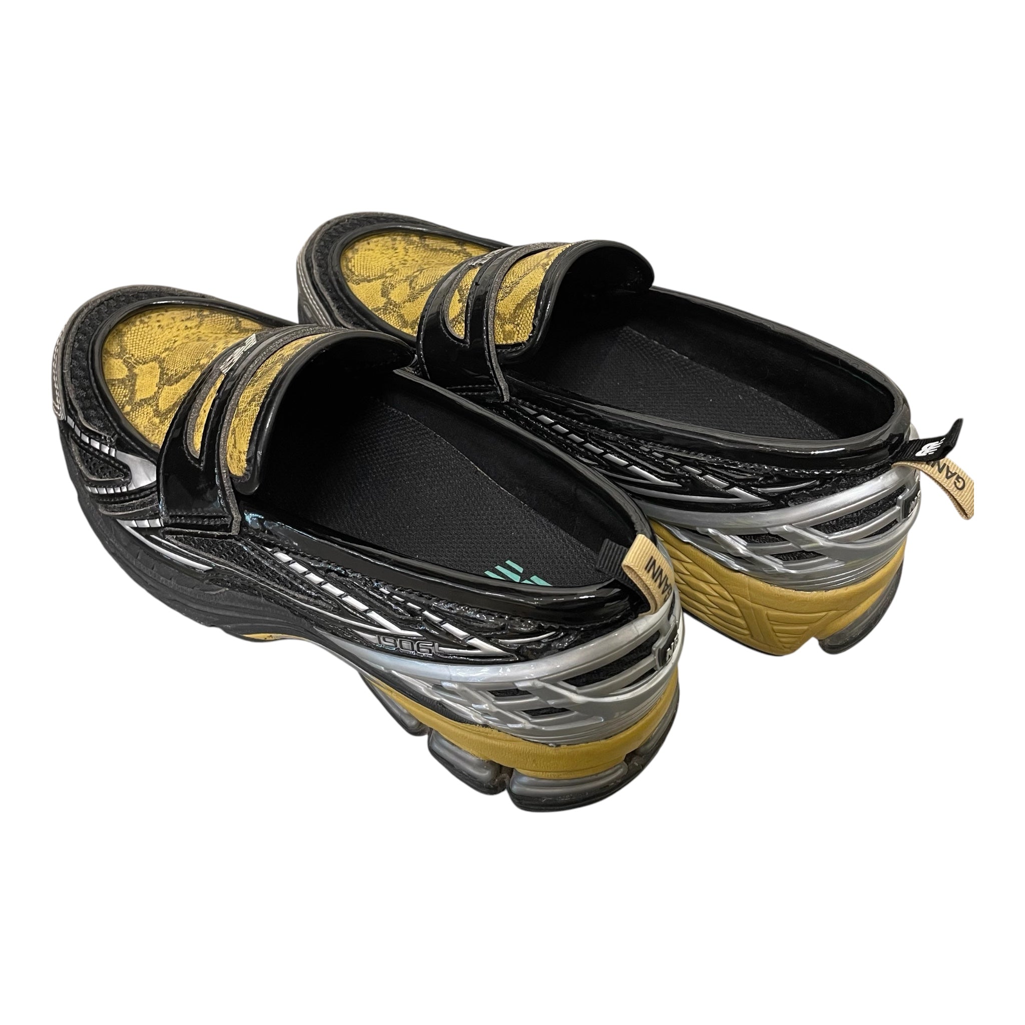 NEW BALANCE/Loafers/US 8/Animal Pattern/BLK/NB X GANNI 1906 SNAKESKIN view 2