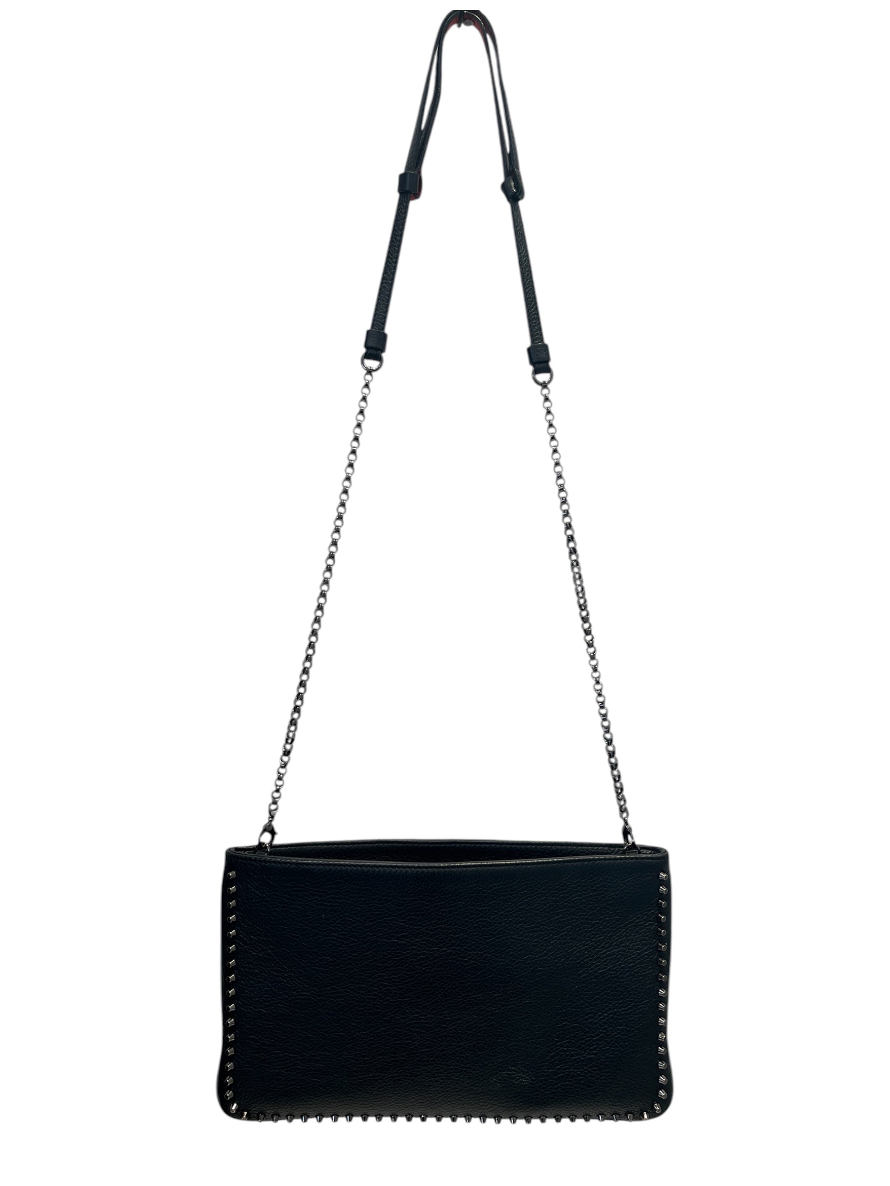 Christian Louboutin/Cross Body Bag/Leather/BLK/Studded view 1