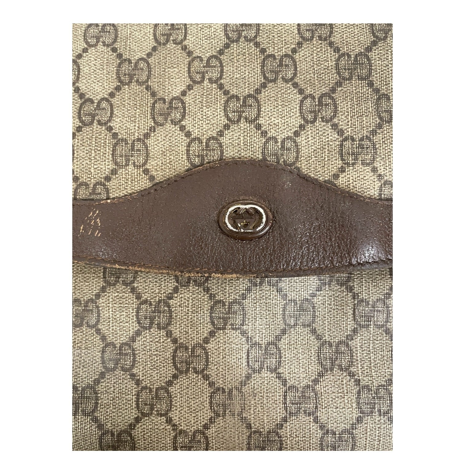 GUCCI/Clutch Bag/Leather/CML/1980s GG Plus Portfolio Clutch view 3