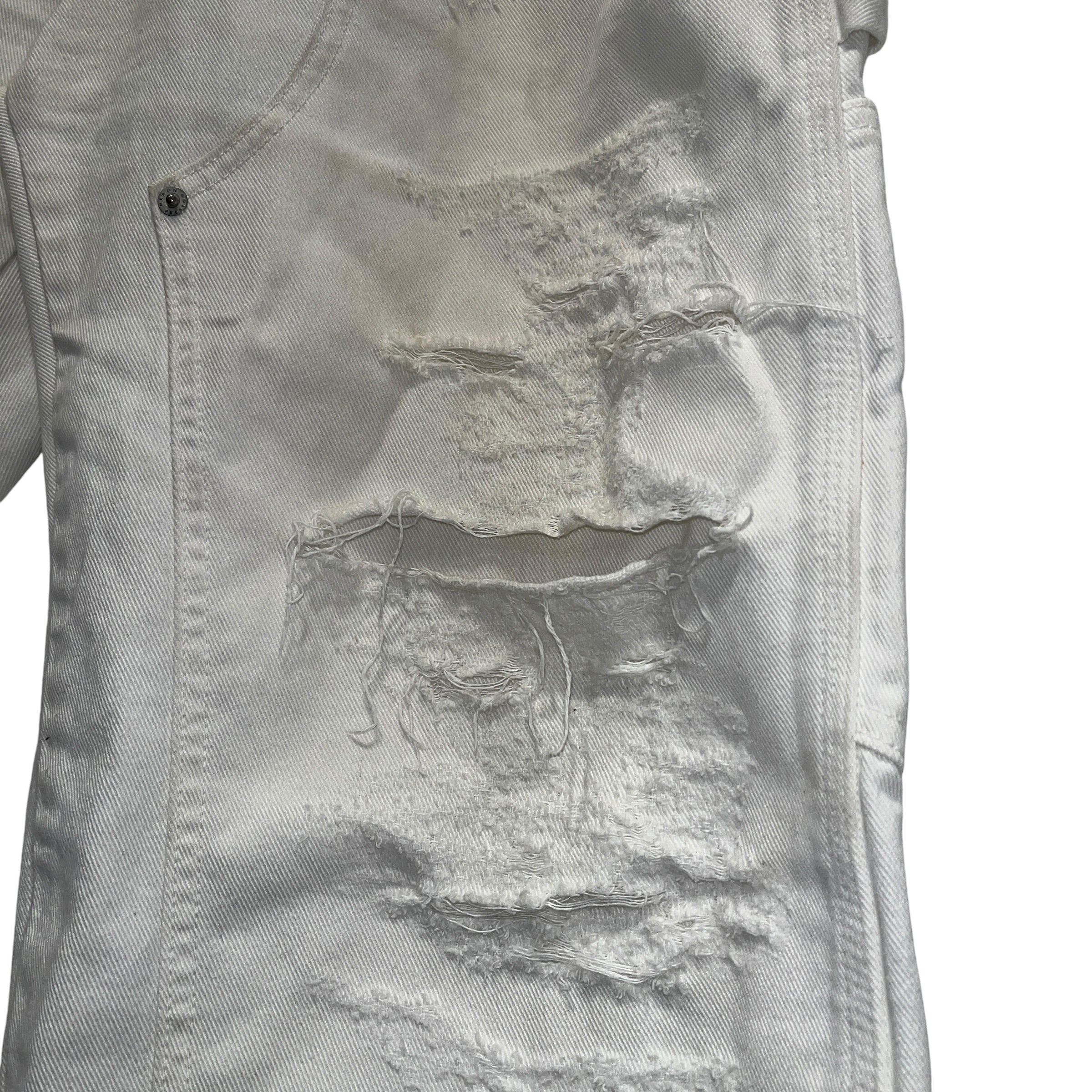 HERON PRESTON/Pants/34/Denim/WHT/Distressed/Distressed Dbl-Knee Carpenter view 8
