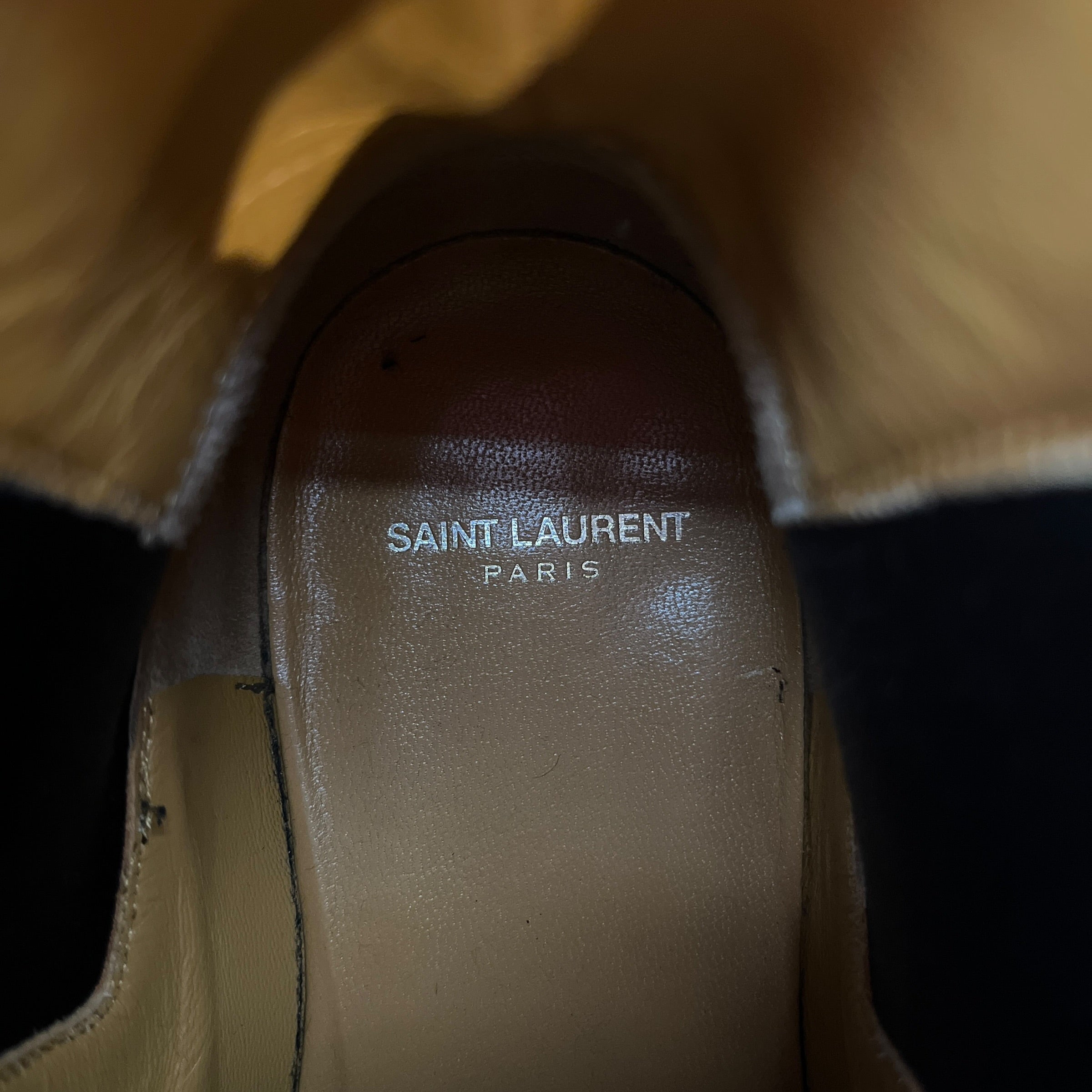 SAINT LAURENT/Chelsea Boots/US 10.5/Suede/CML/ view 3