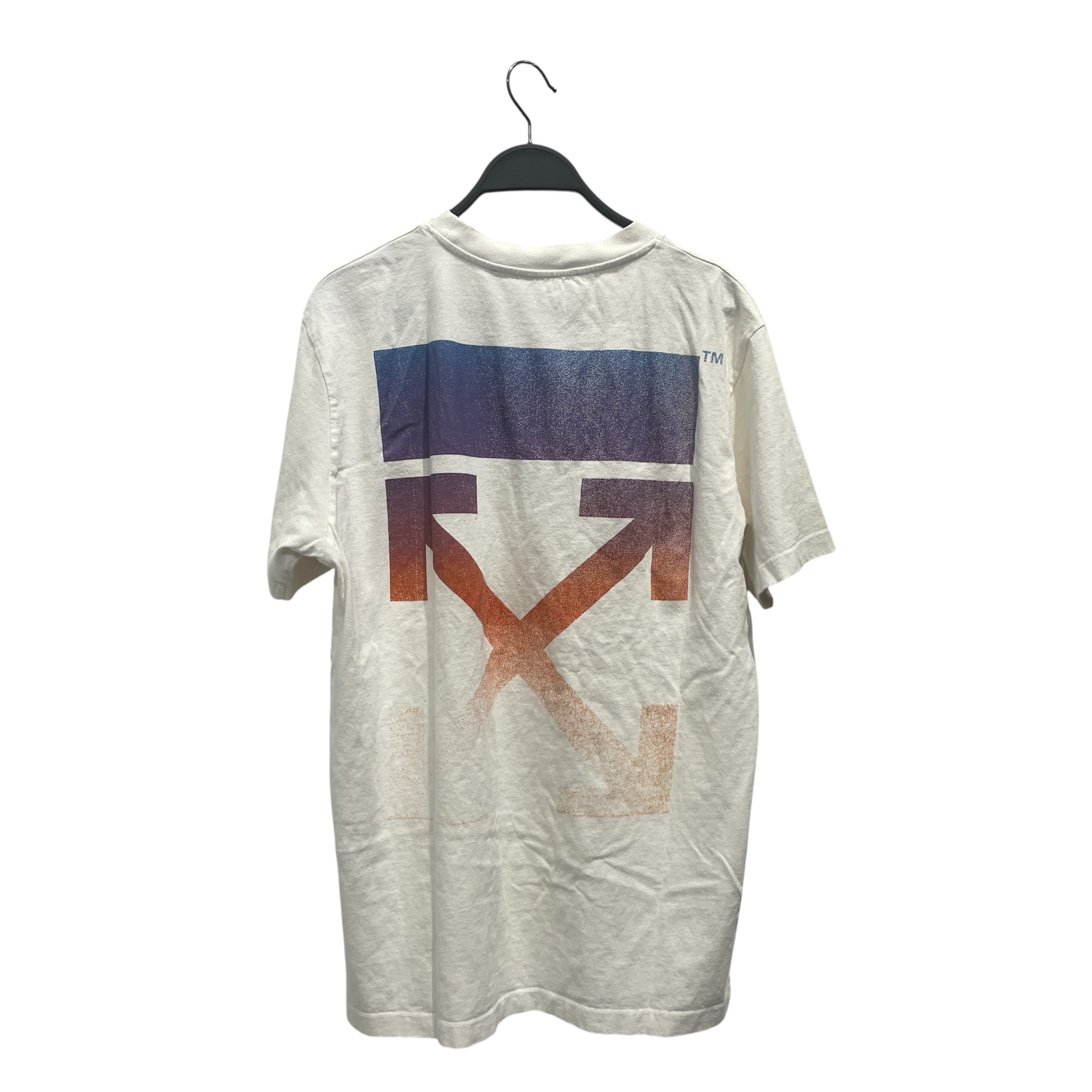 OFF-WHITE/T-Shirt/L/Cotton/WHT/Graphic/GRADIENT ARROWS TEE view 2