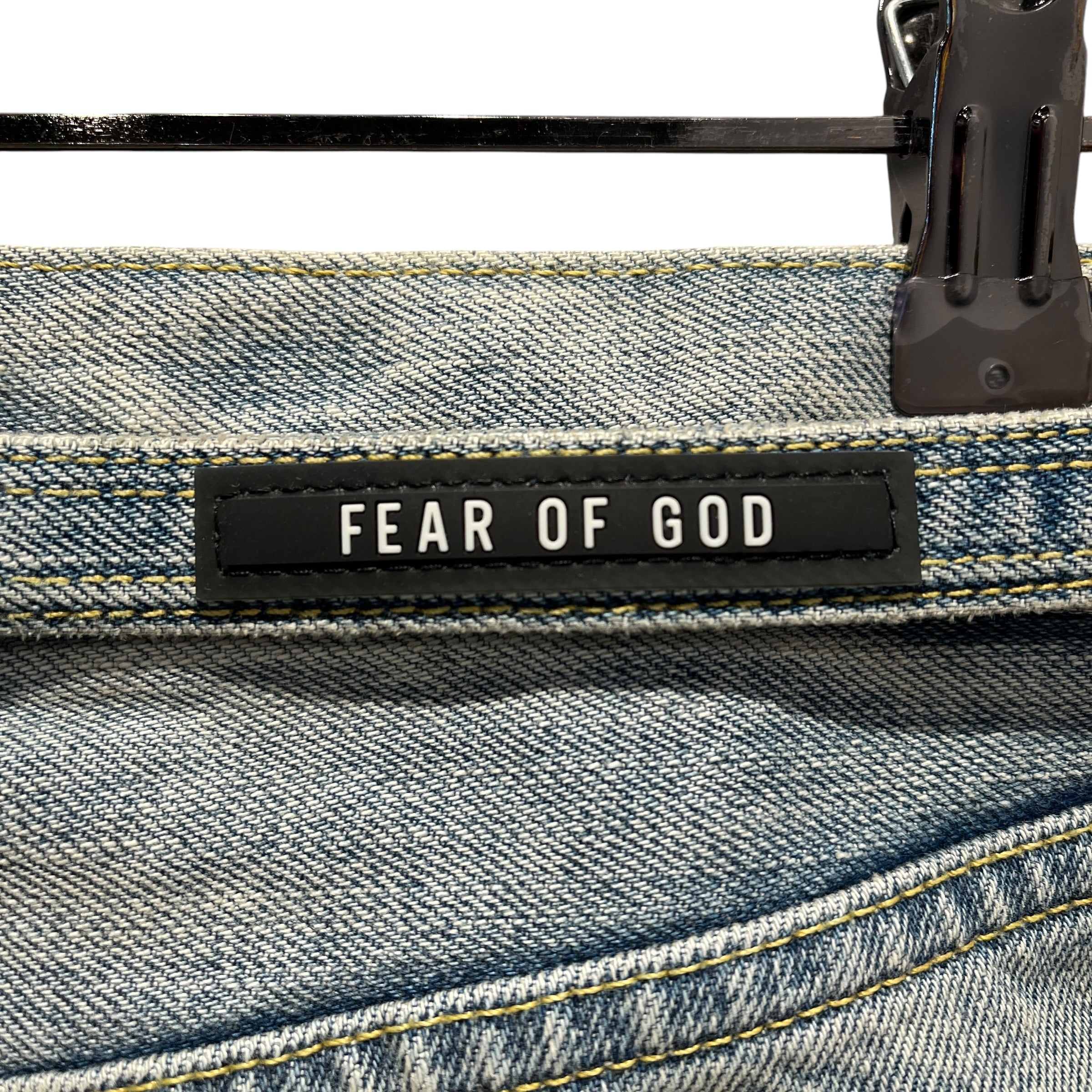 FEAR OF GOD/Straight Pants/32/Denim/BLU/SLIM DOUBLEKNEE BELTED LIGHT view 9