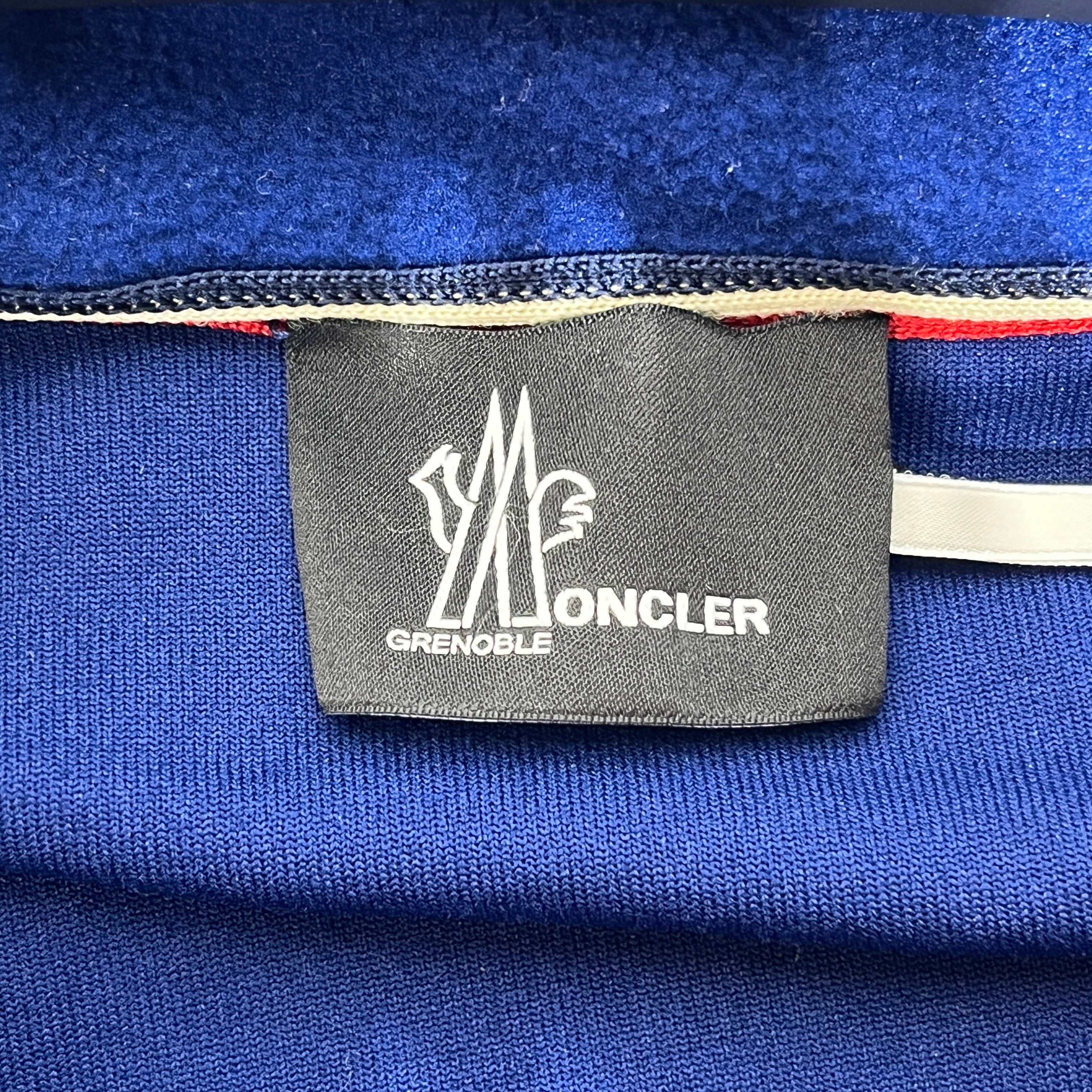 MONCLER GRENOBLE/Fleece Jkt/M/Polyester/BLU/ view 3