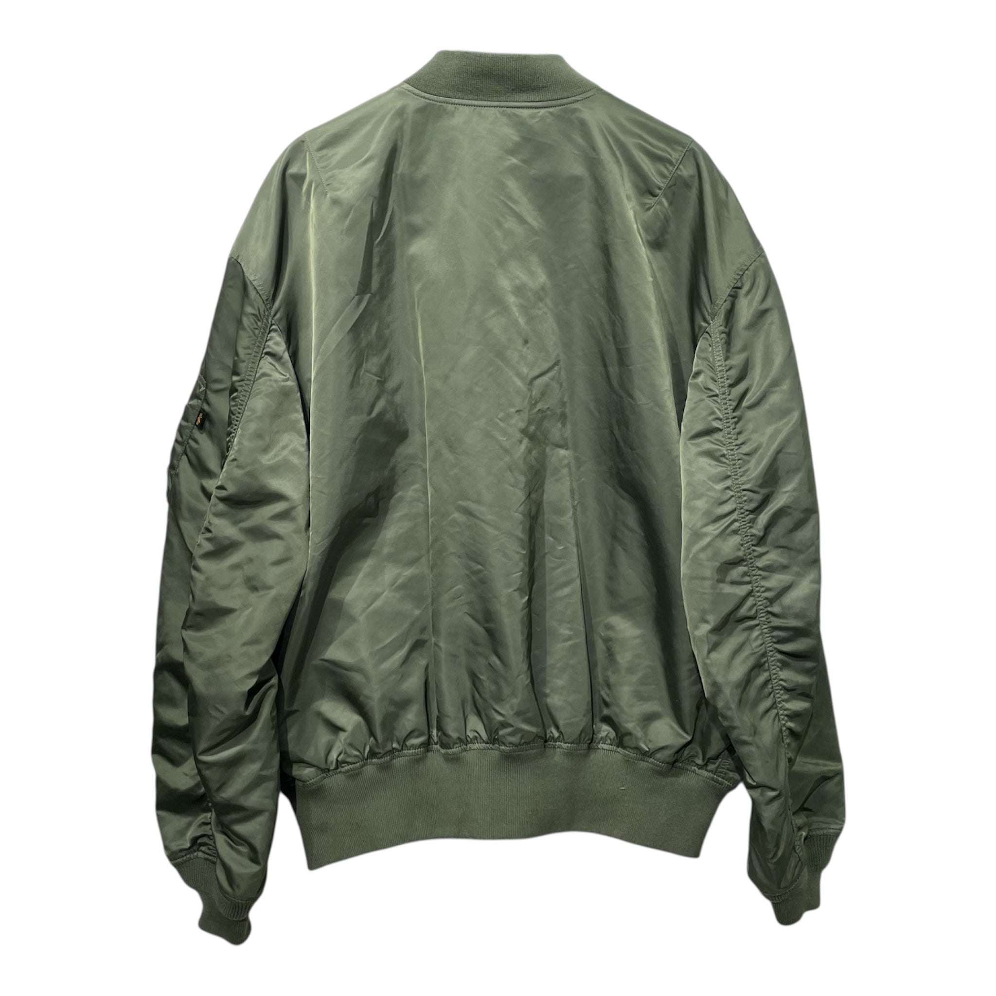 ALPHA INDUSTRIES/Flight Jkt/XXL/Nylon/GRN/BOMBER view 2