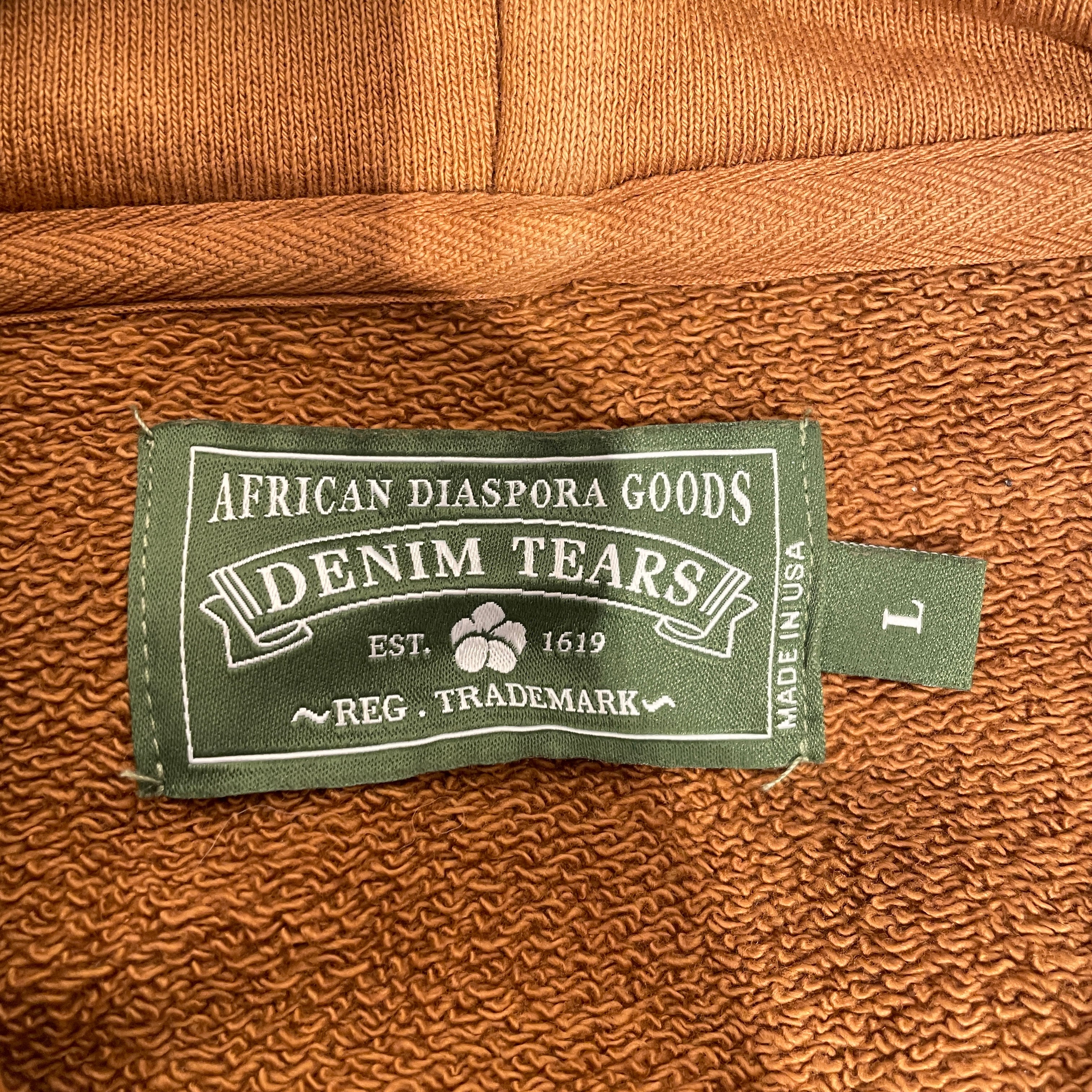 DENIM TEARS/Hoodie/L/Cotton/CML/AFRICAN DIASPORA GOODS view 3