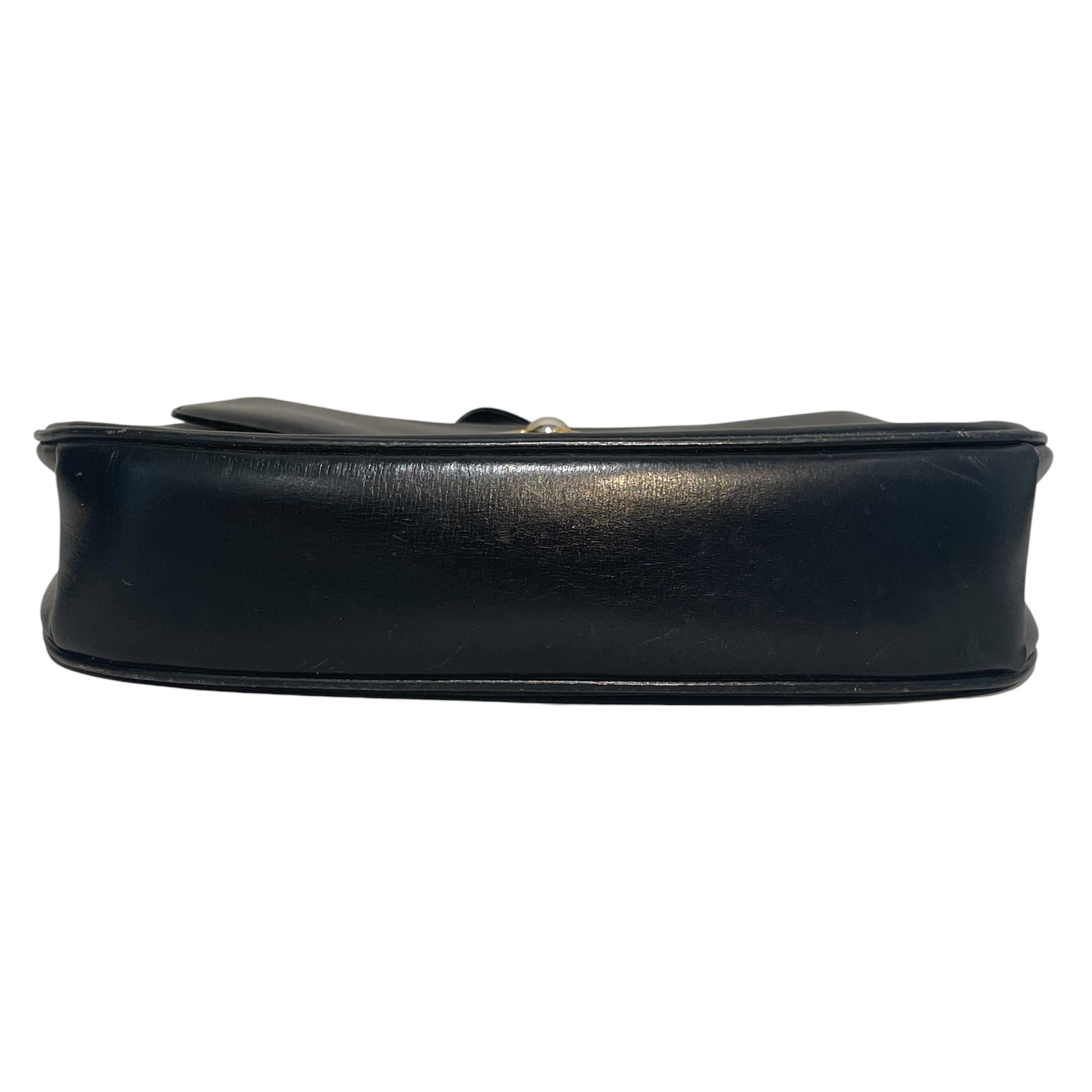 GUCCI/Bag/Leather/BLK/70s Cross body view 3