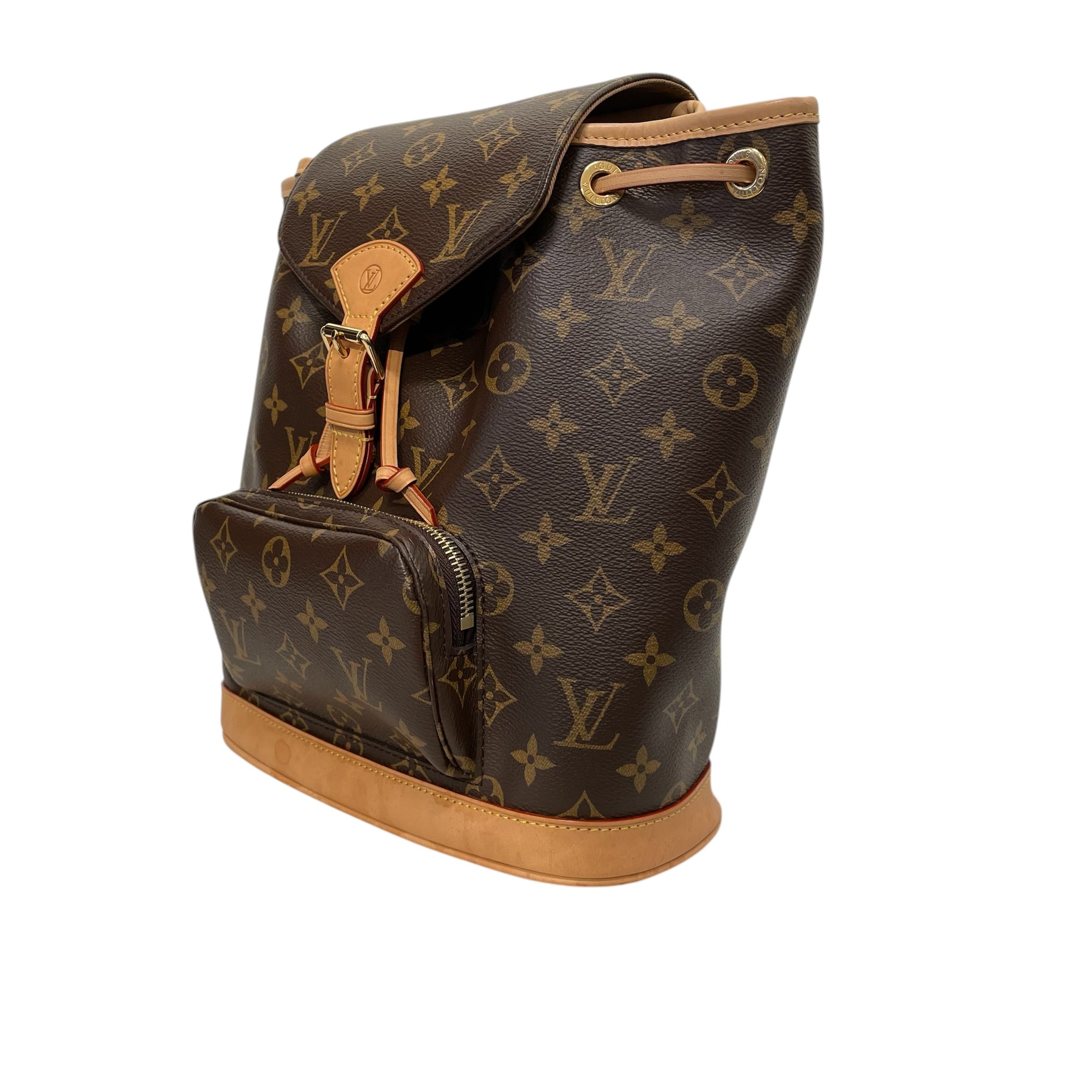 LOUIS VUITTON/Backpack/Monogram/Leather/BRW/Monogram Montsouris view 4