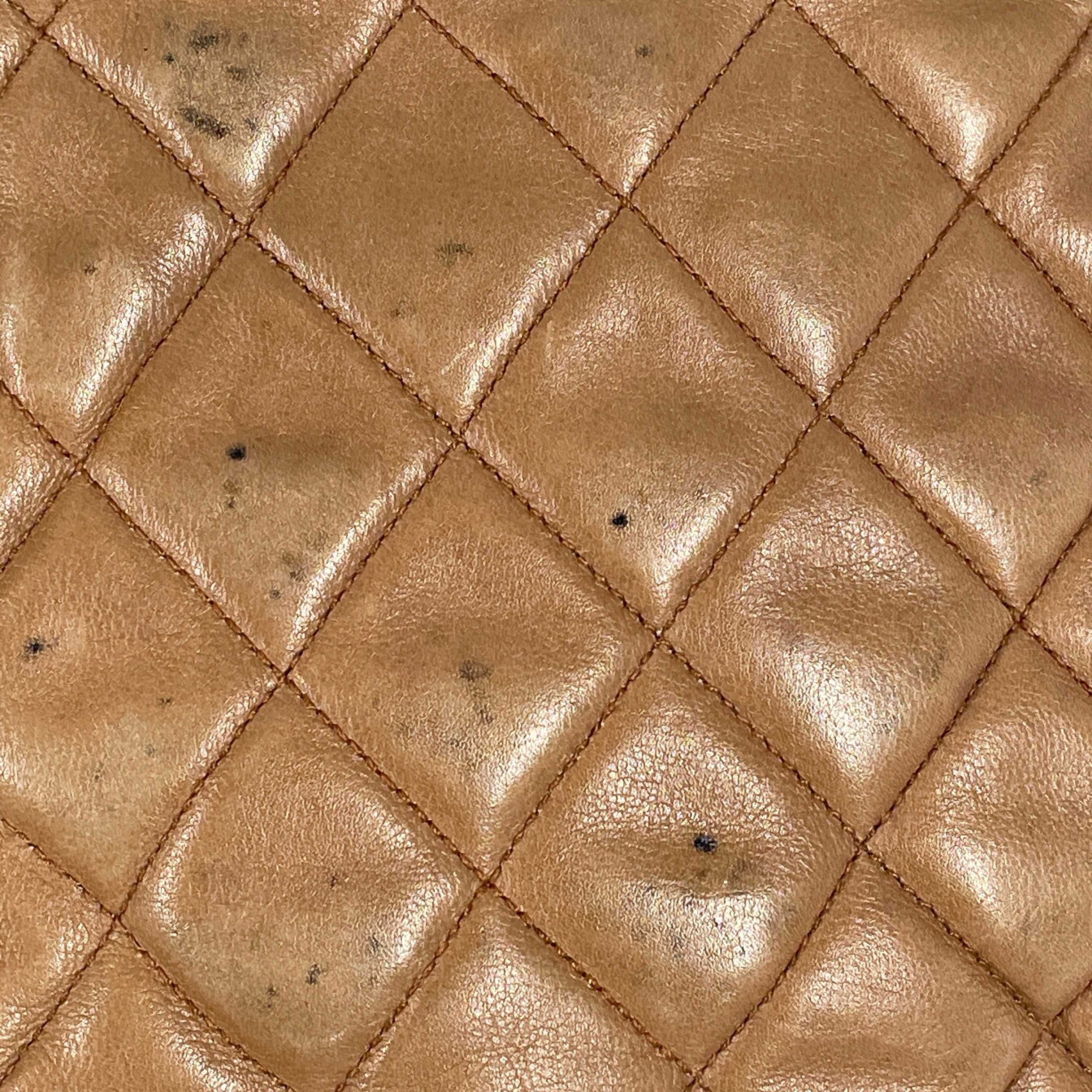 CHANEL/Cross Body Bag/OS/Leather/BEG/BEIGE HOBO QUILTED SML CRSSBDY view 10