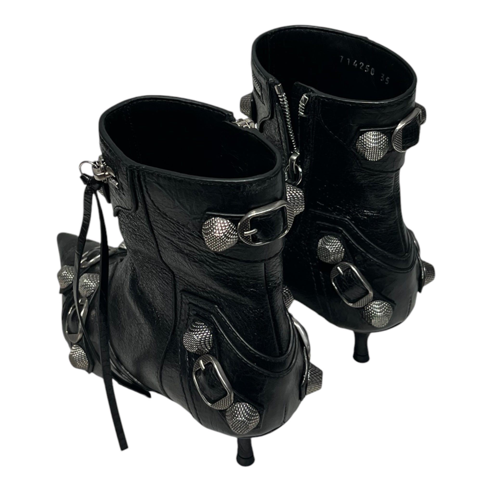BALENCIAGA/Heels/EU 35/Leather/BLK/ view 2