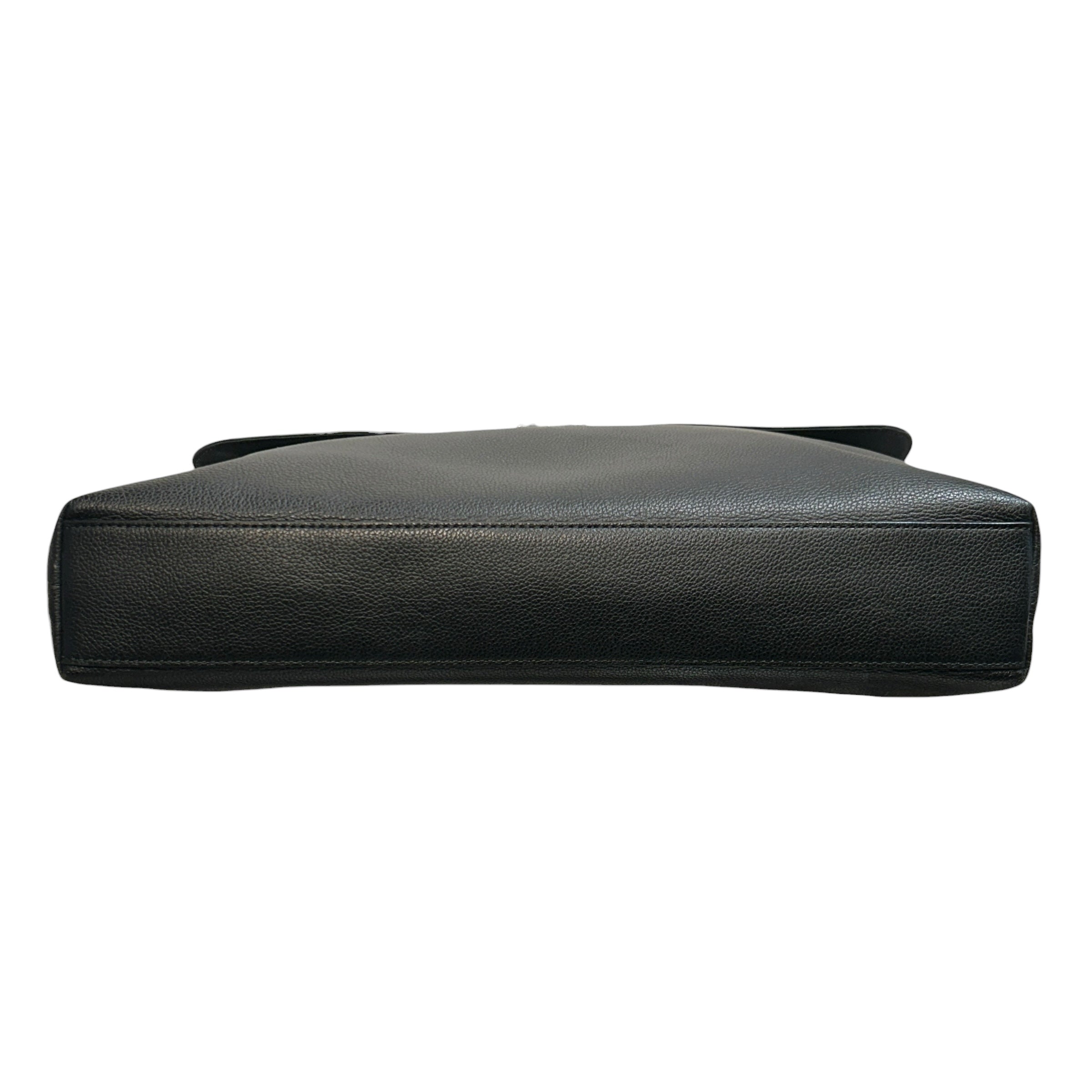COACH/Briefcase/Leather/BLK/Flap briefcase view 3