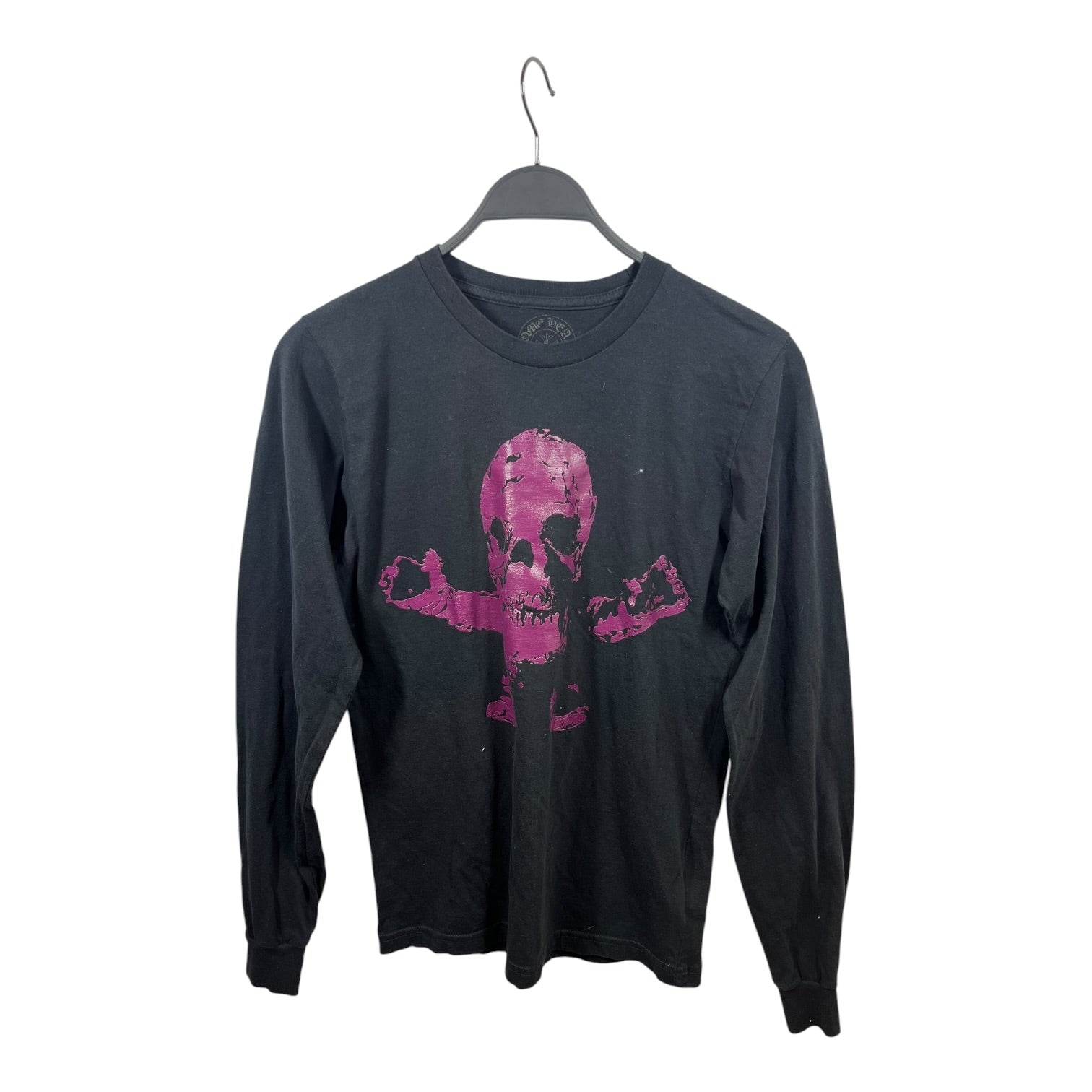 CHROME HEARTS/LS T-Shirt/S/Cotton/BLK/PURPLE FOTI view 1