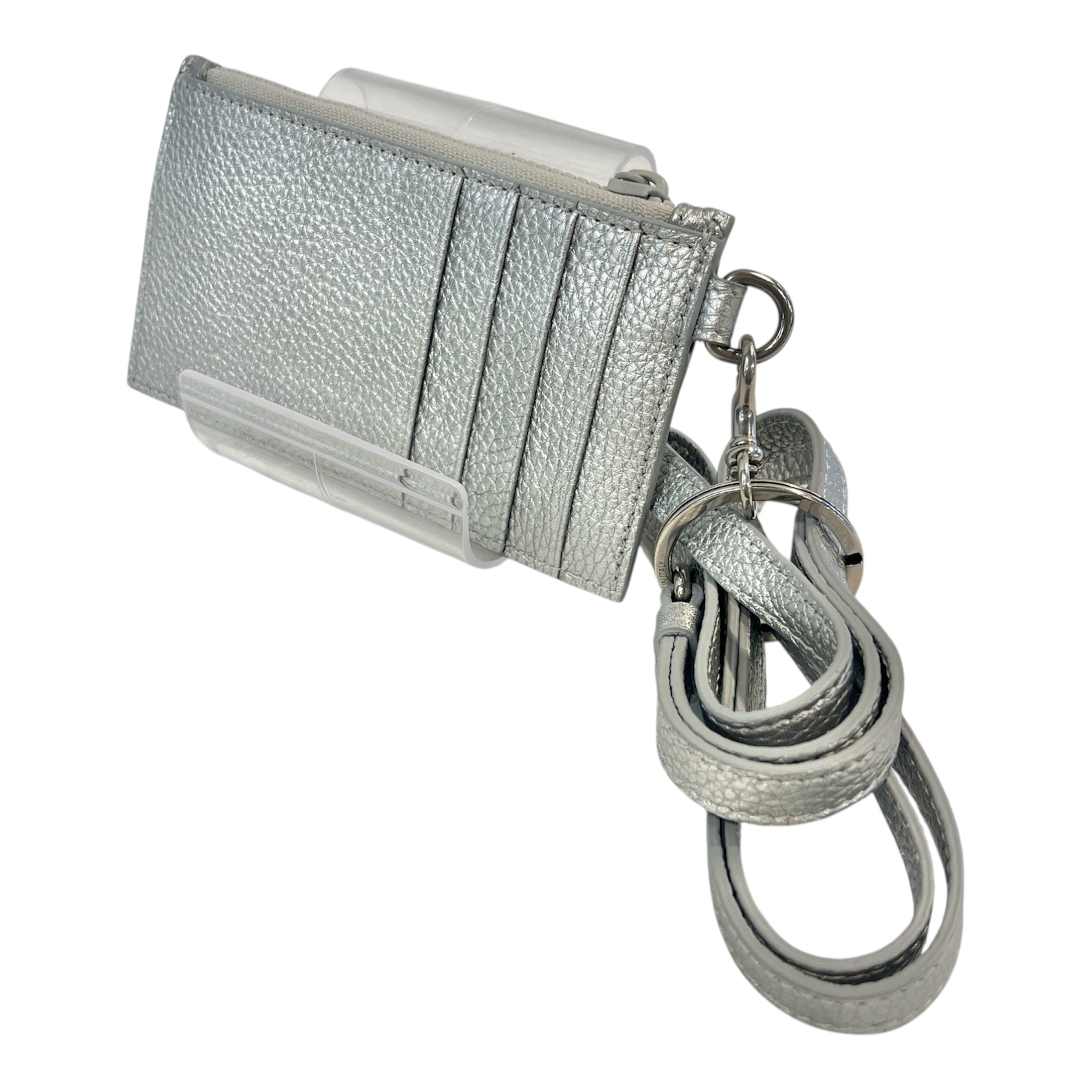BALENCIAGA/Wallet/Monogram/Leather/SLV/Cardholder Wristlet view 2