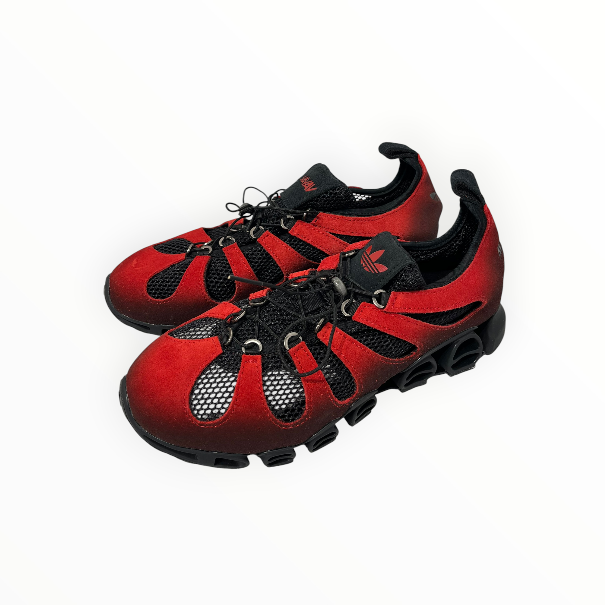 Y-3/AVAVAV/Low-Sneakers/US 8.5/Suede/RED/KH9687 AV MEGARIDE CUTOUT view 1