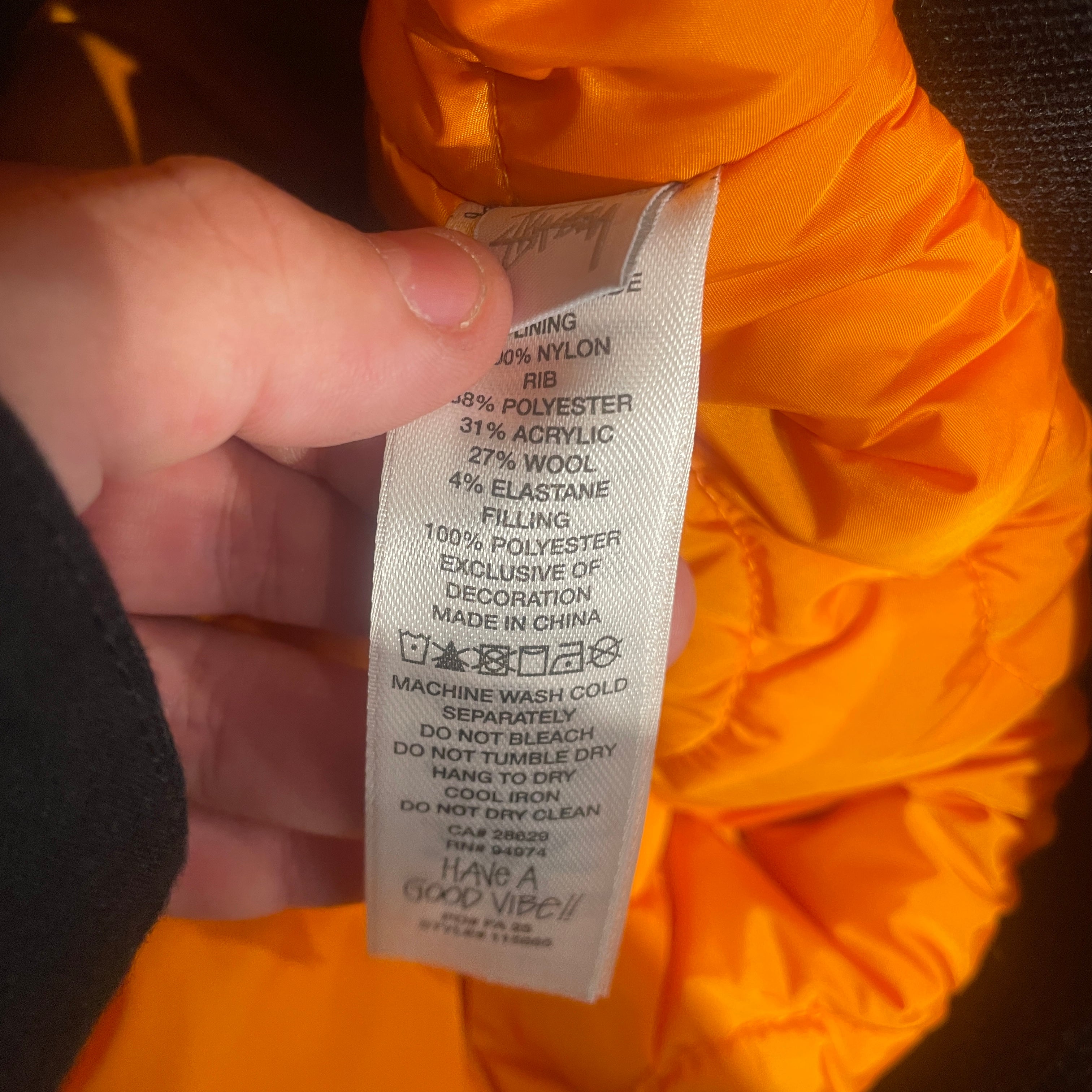 STUSSY/Flight Jkt/S/Nylon/BLK/HOODED FLIGHT BOMBER view 4