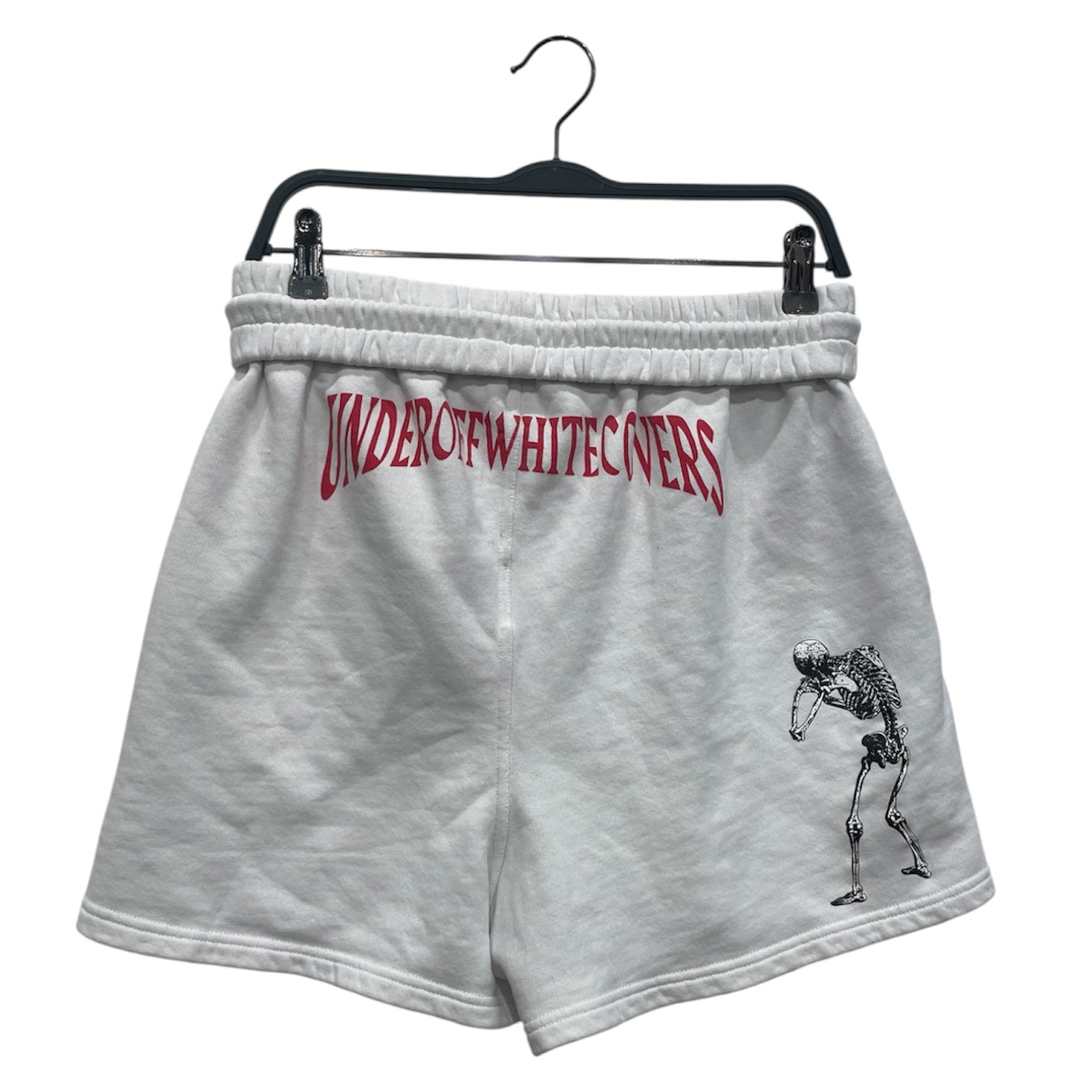 OFF-WHITE/Shorts/XS/Cotton/WHT/Graphic/MESH ZIP POCKET SWEATSHORT view 2