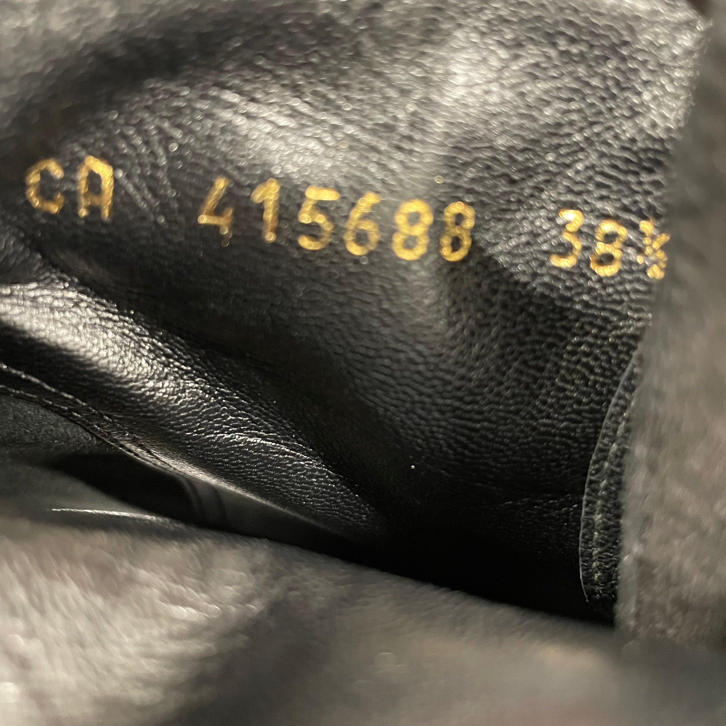 YVES SAINT LAURENT/Heels/US 7.5/Suede/BLK/#CA415688/38.5 view 4