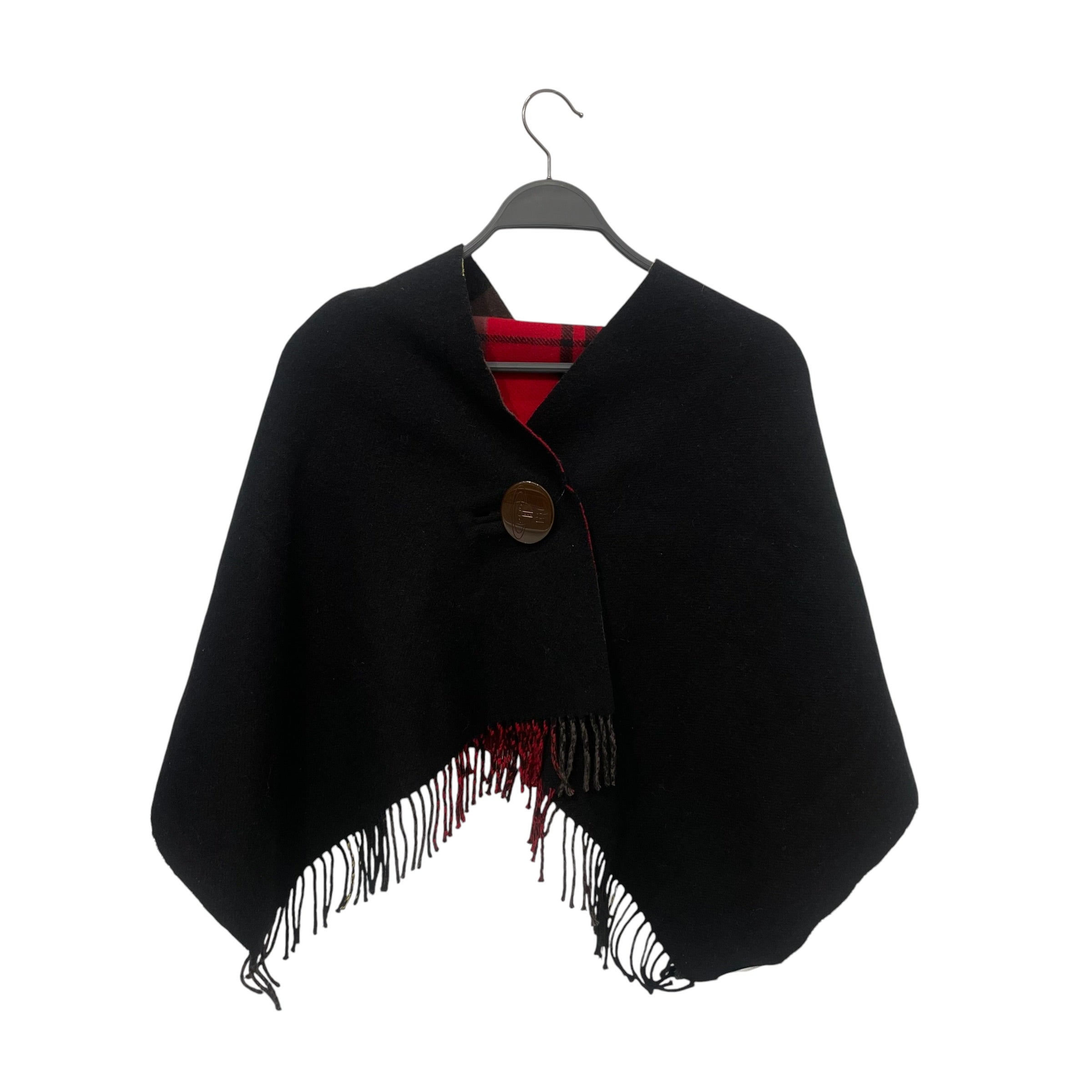 Vivienne Westwood/Poncho/Tartan/Wool/RED/wrap stole reversible view 1