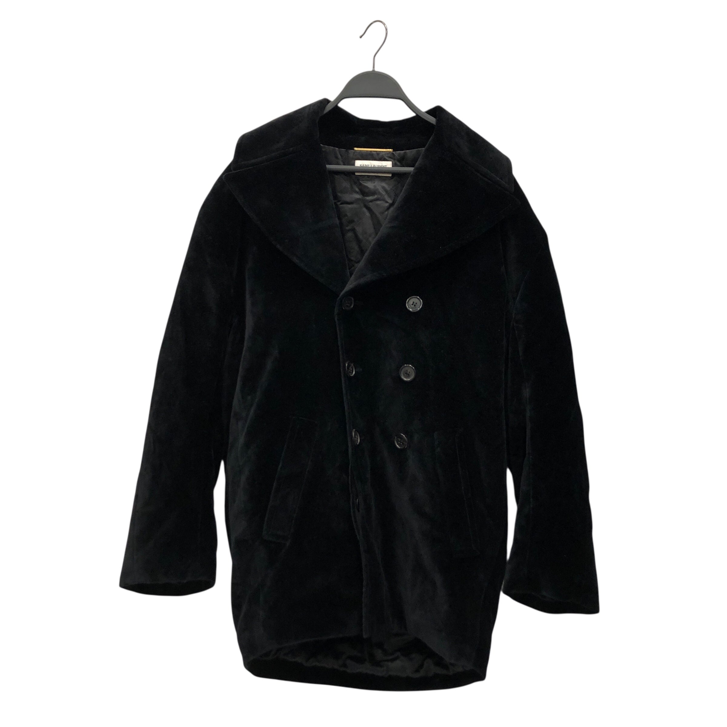 YVES SAINT LAURENT/Jacket/M/Cotton/BLK/YSL Logo in Crystal view 1