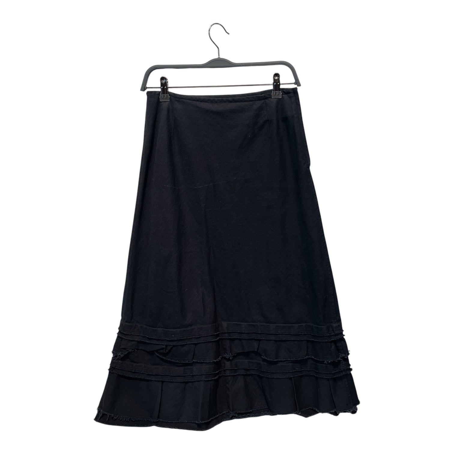 tricot COMME des GARCONS/Long Skirt/M/Cotton/BLK/AD2002 LAYERED SKIRT view 1