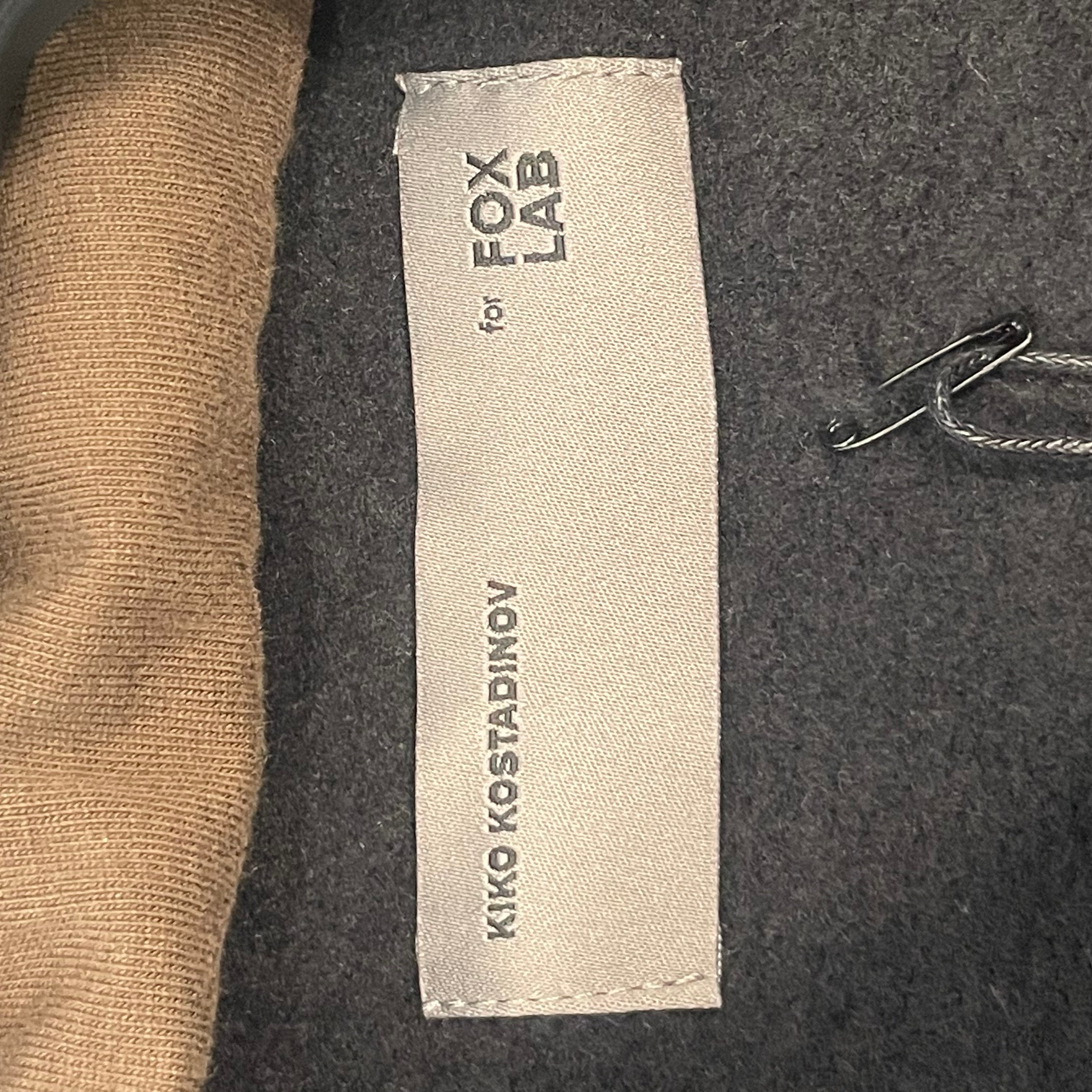 Kiko Kostadinov/Hoodie/FREE/Cotton/BLK/brw fox/holes head/fleece view 5