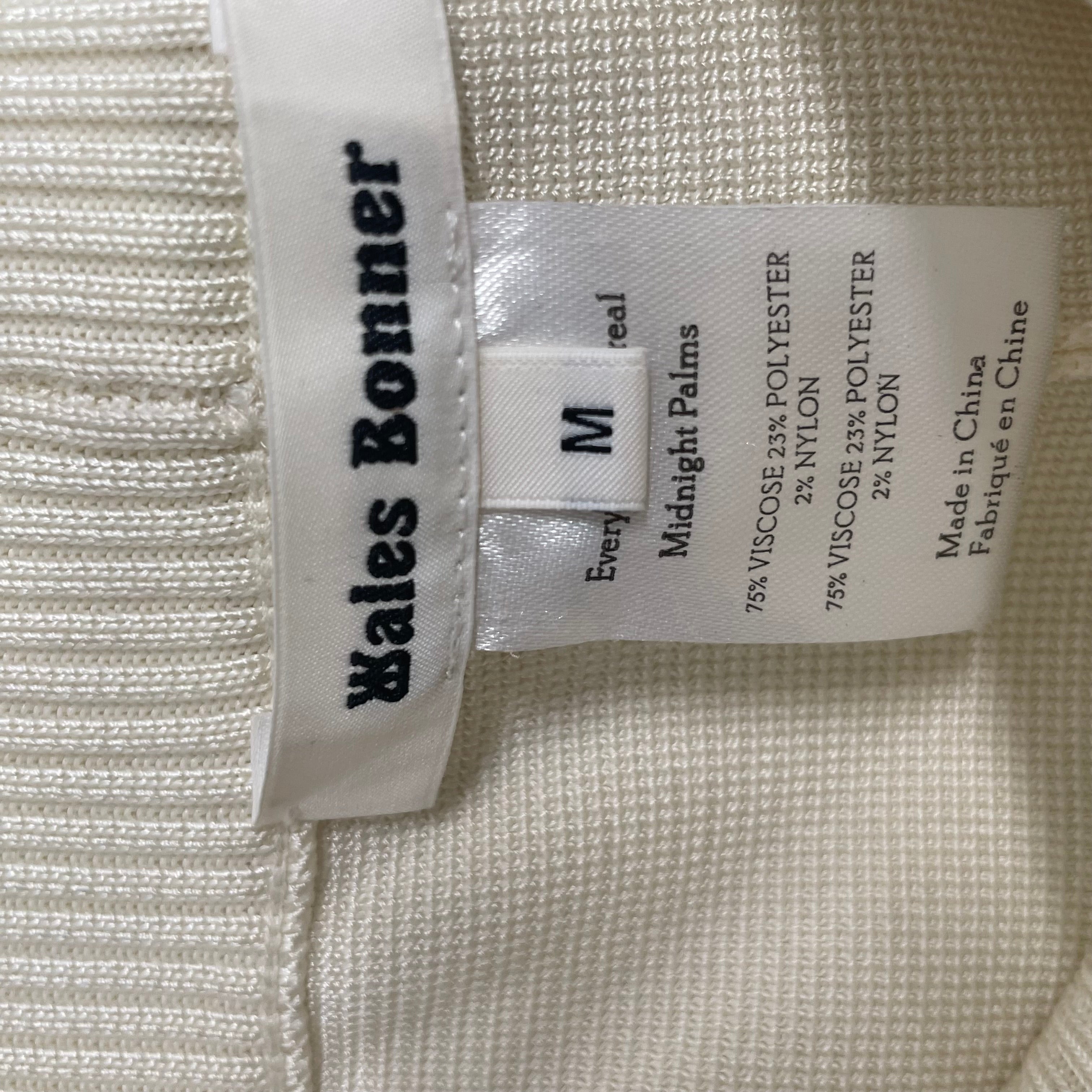 WALES BONNER/Straight Pants/M/Polyester/CRM/TRACK PANT view 5