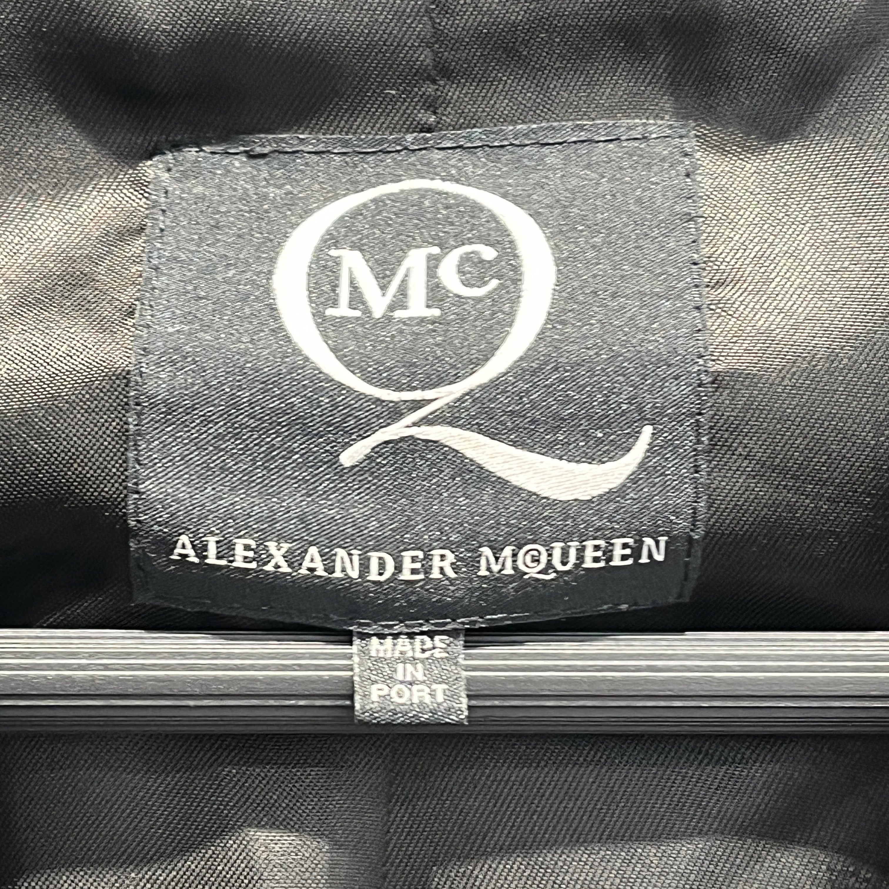 Alexander McQueen/Jacket/S/Wool/BLK/Eyelet Collared Blazer view 3