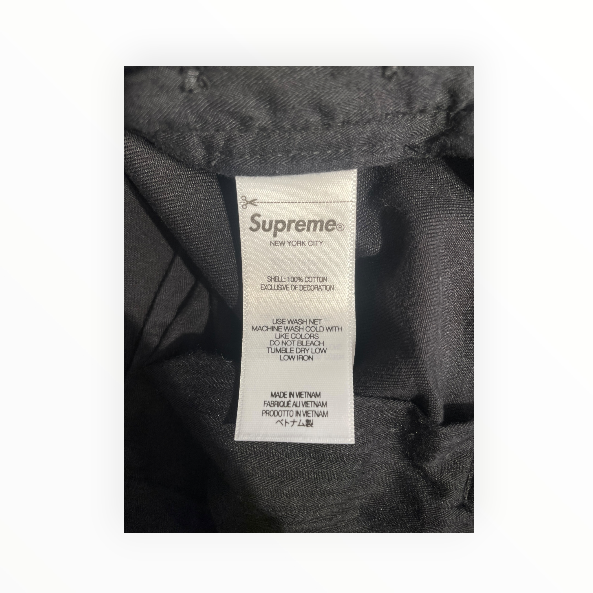 Supreme/Cargo Pants/M/Cotton/BLK/LOGO PATCH ON BACK POCKET view 4