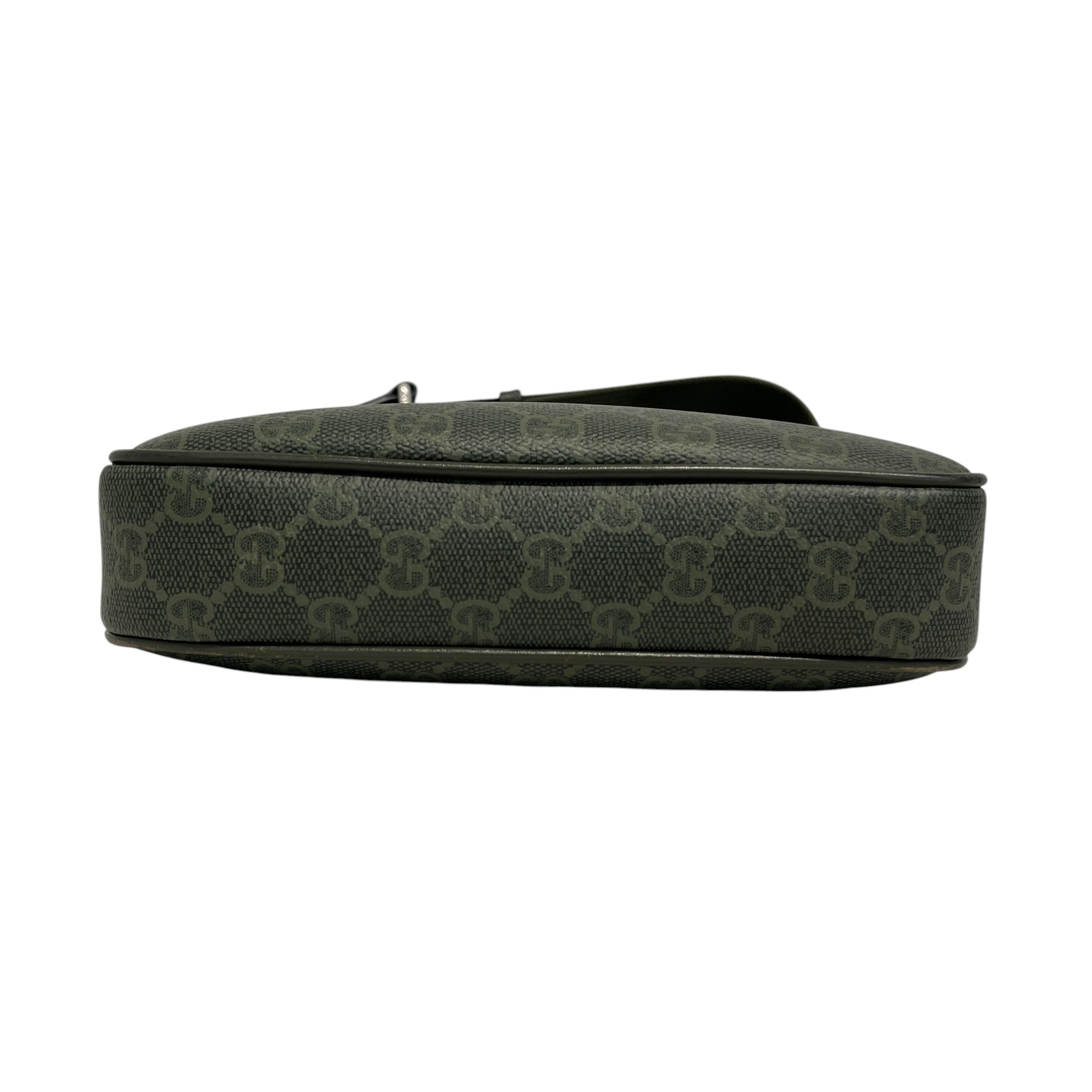 GUCCI/Cross Body Bag/Monogram/Leather/GRN/498879 view 3