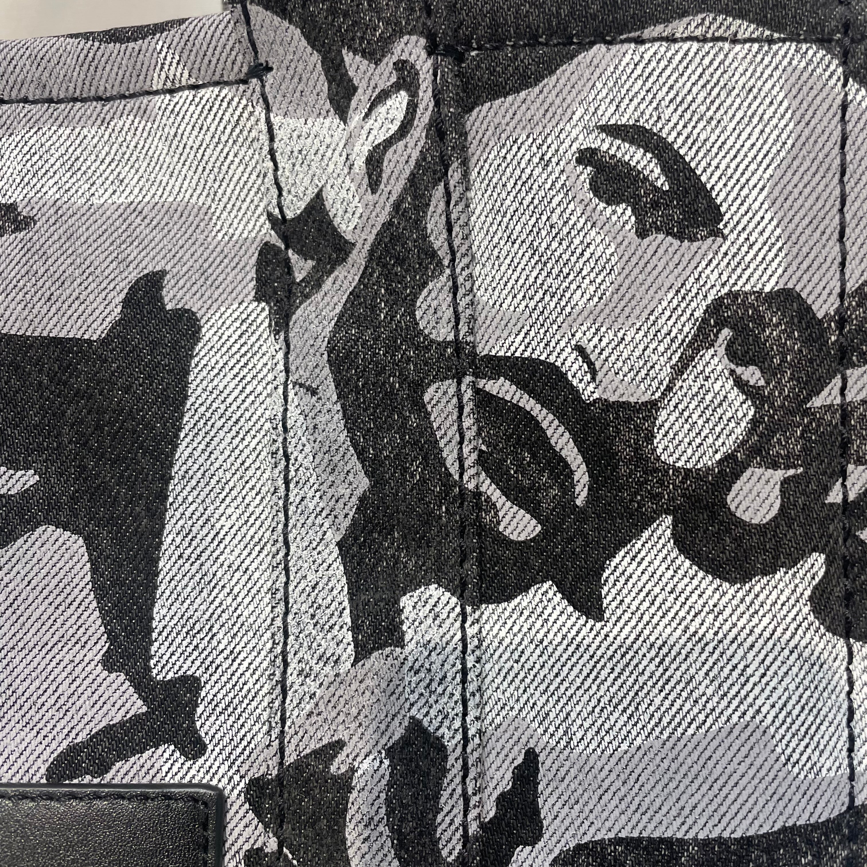 MARC JACOBS/Tote Bag/Camouflage/Cotton/GRY/dark camo chain view 5