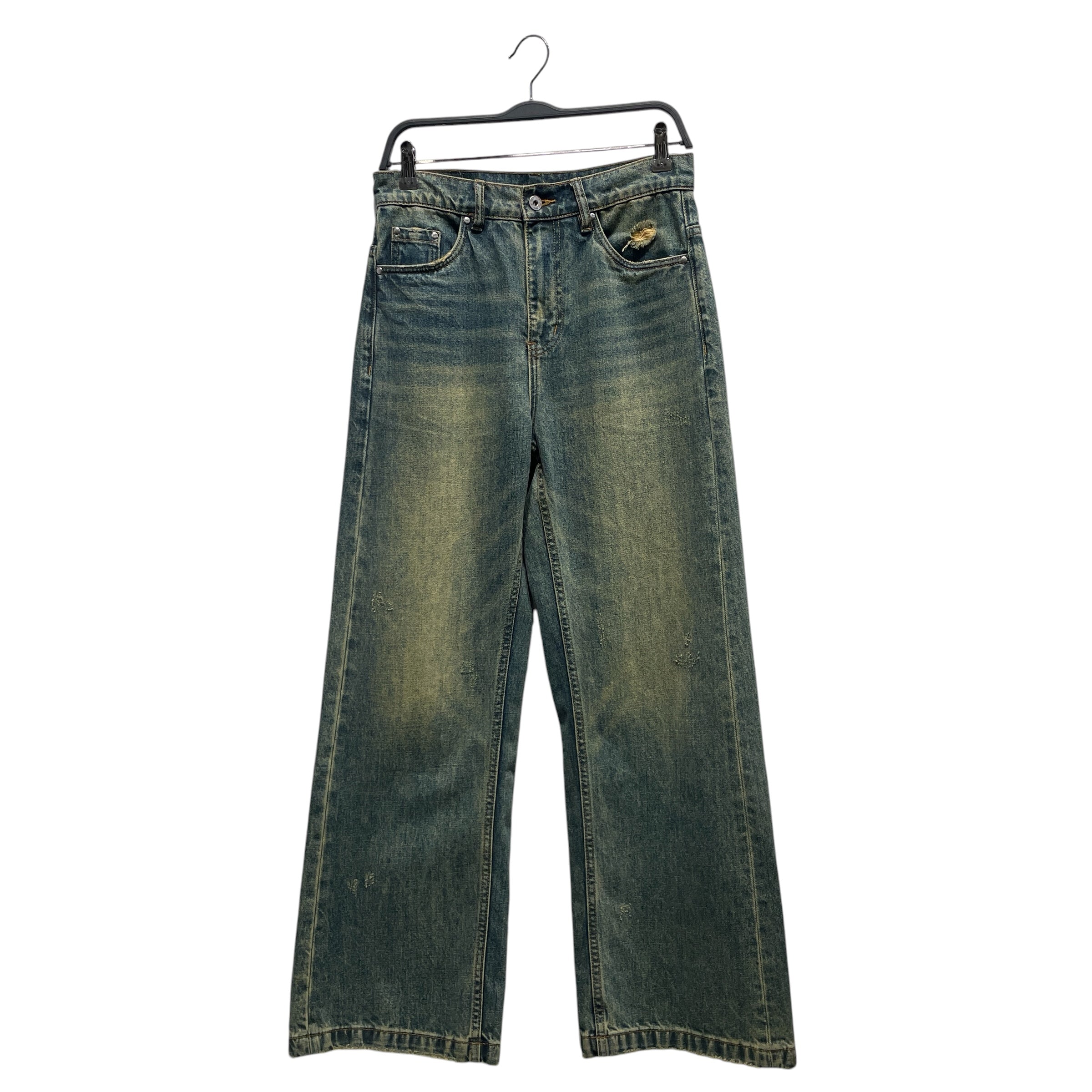 SIMPLE PROJECT/Bootcut Pants/S/Denim/GRN/ view 1