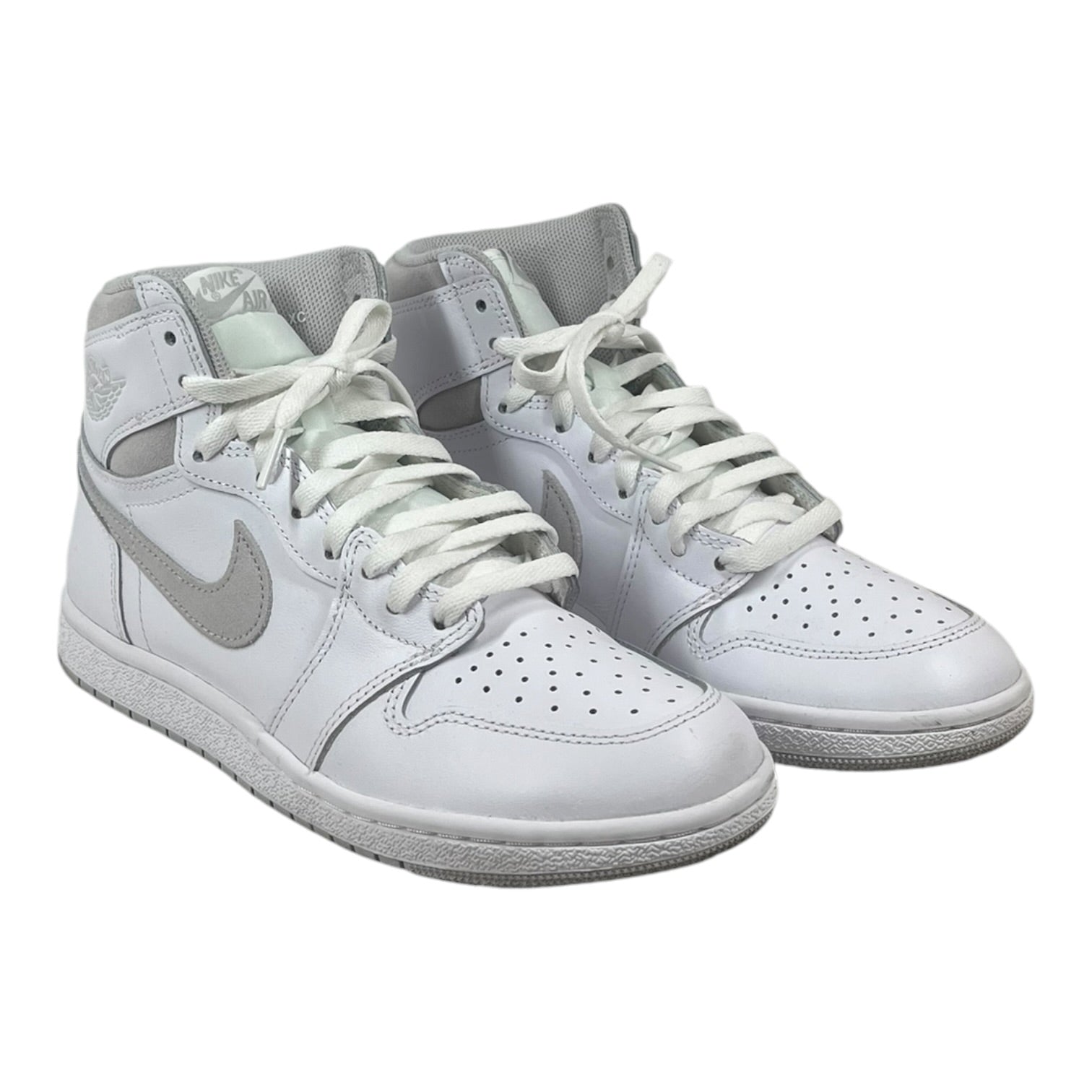 NIKE/AIR JORDAN 1 HIGH 85/Hi-Sneakers/US 8/Leather/WHT/BQ4422-100 view 1