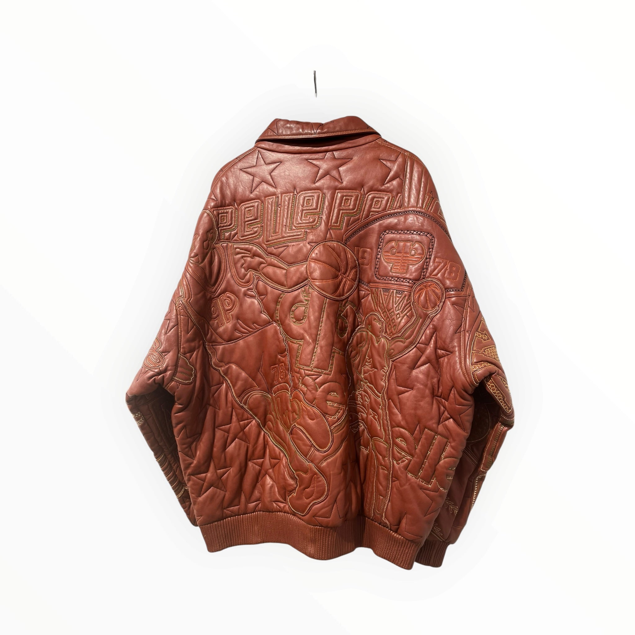Pelle Pelle/Leather Jkt/54/Leather/BRW/EMBROIDERED MARC BUCHANANPELLE view 2