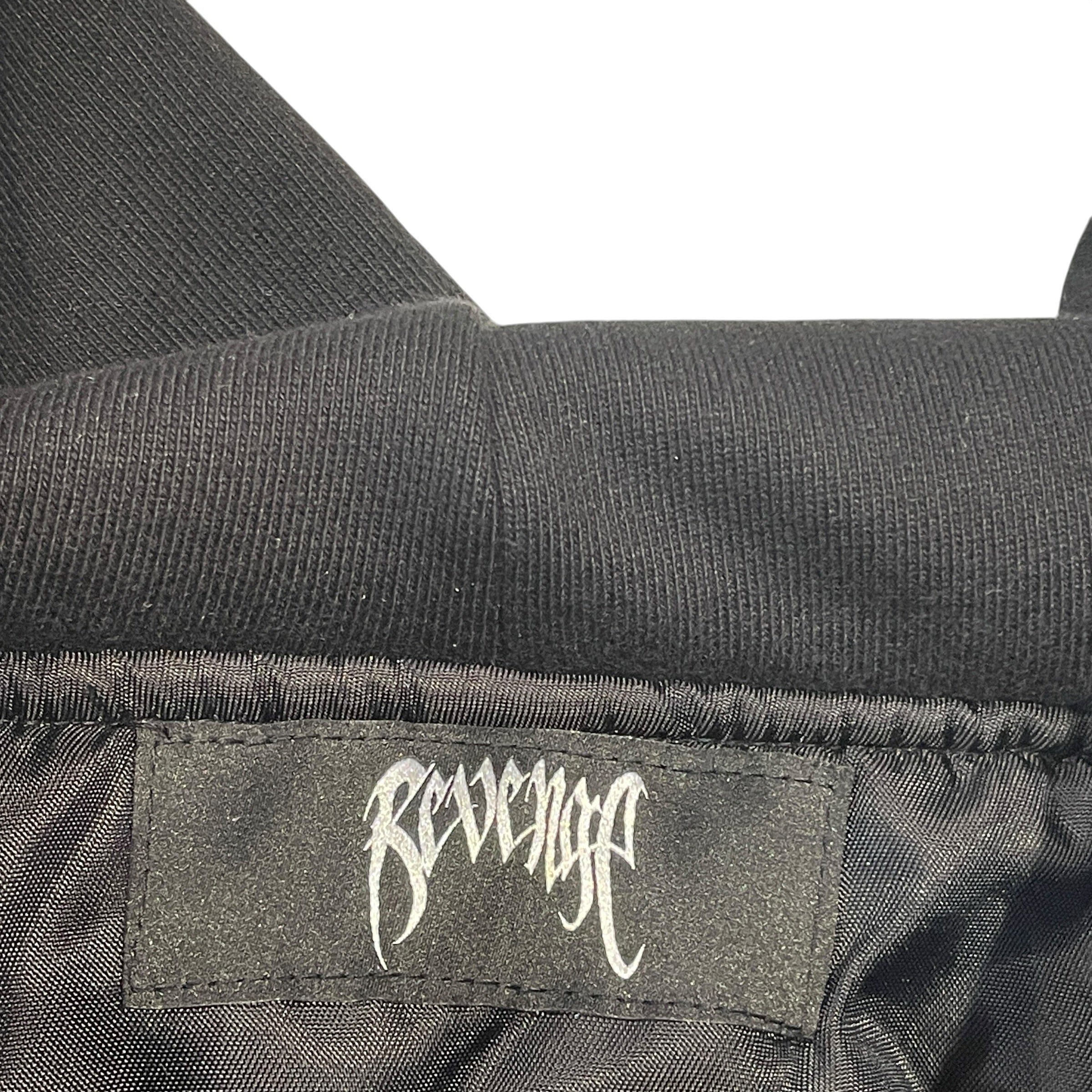Revenge/Flight Jkt/S/Nylon/BLK/HOODED BOMBER JACKET view 9