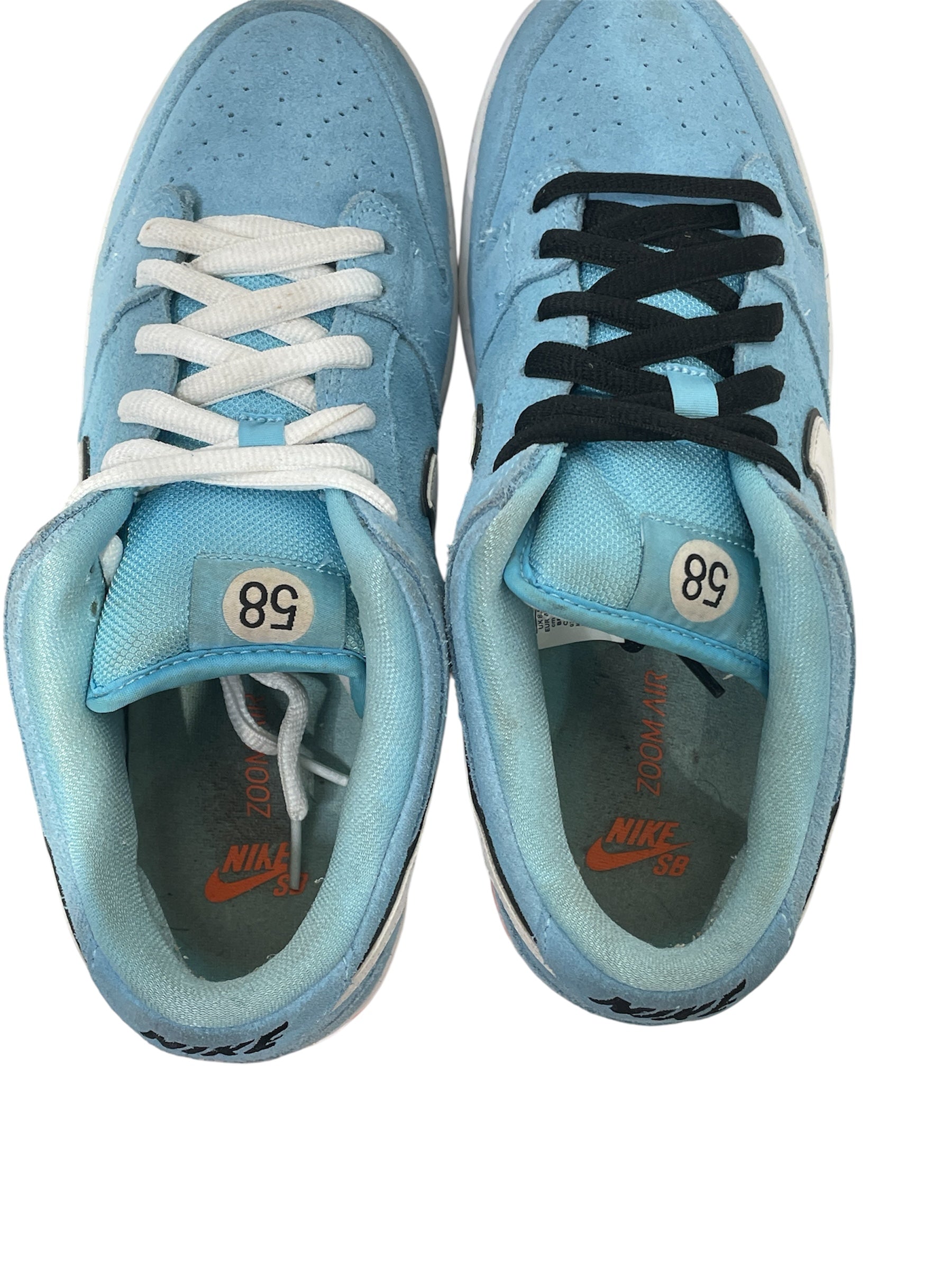 NIKE/SB DUNK LOW PRO/Low-Sneakers/US 9.5/Cotton/BLU/BQ6817-401 view 5