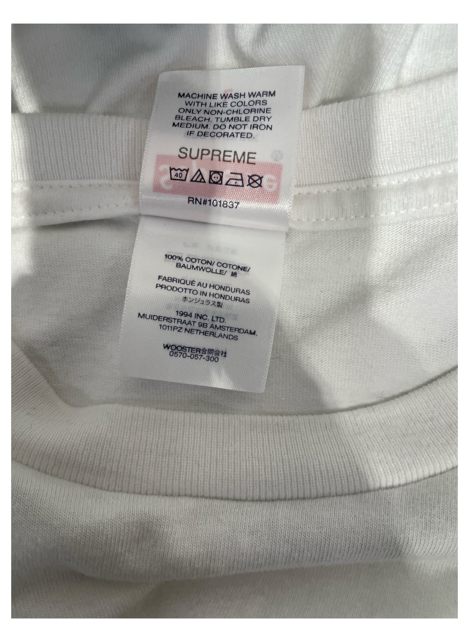 Supreme/T-Shirt/L/Cotton/WHT/MONEY HOUSE view 4
