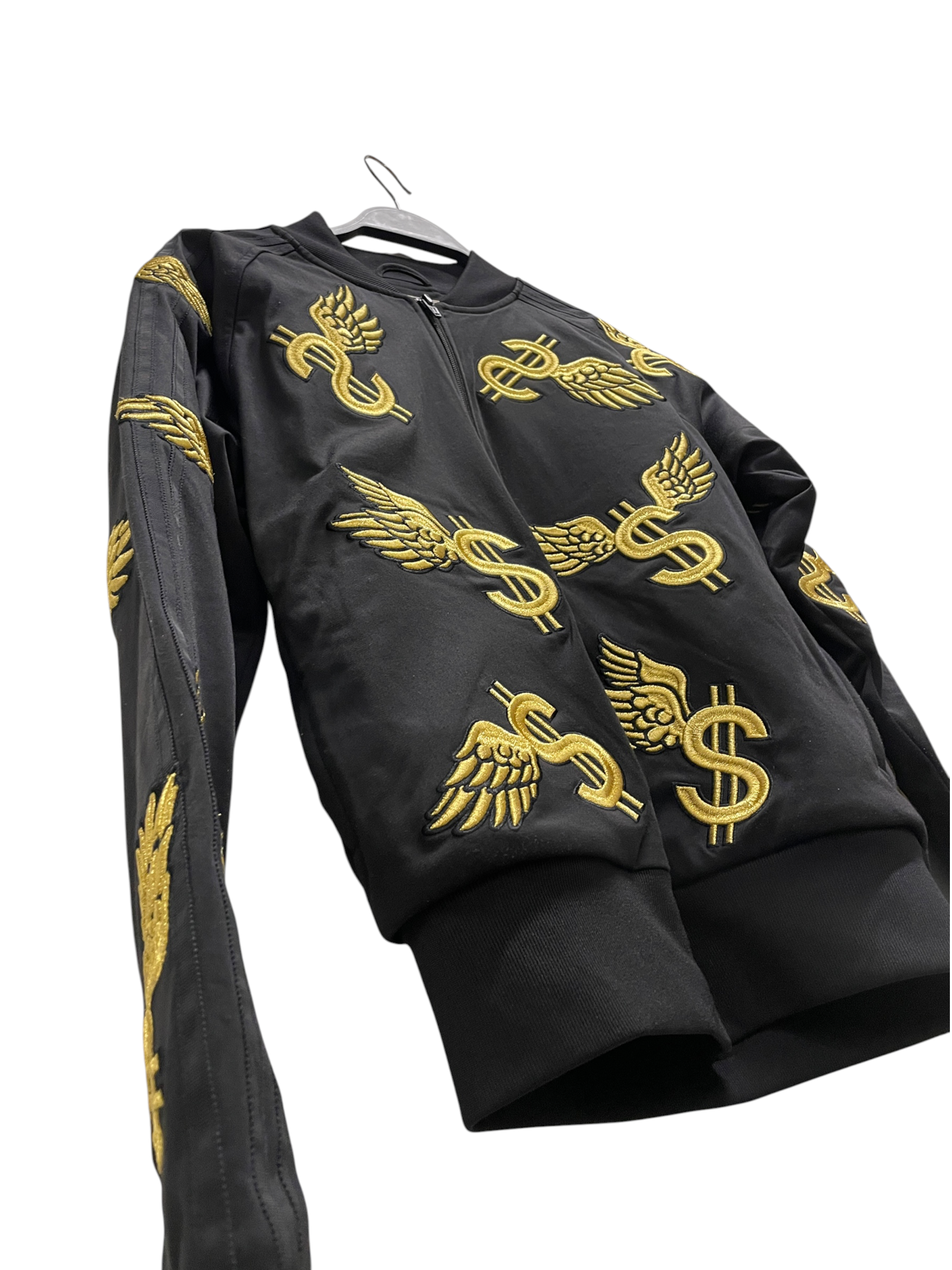 JEREMY SCOTT/adidas/Track Jkt/XS/Cotton/BLK/WING DOLLAR view 3