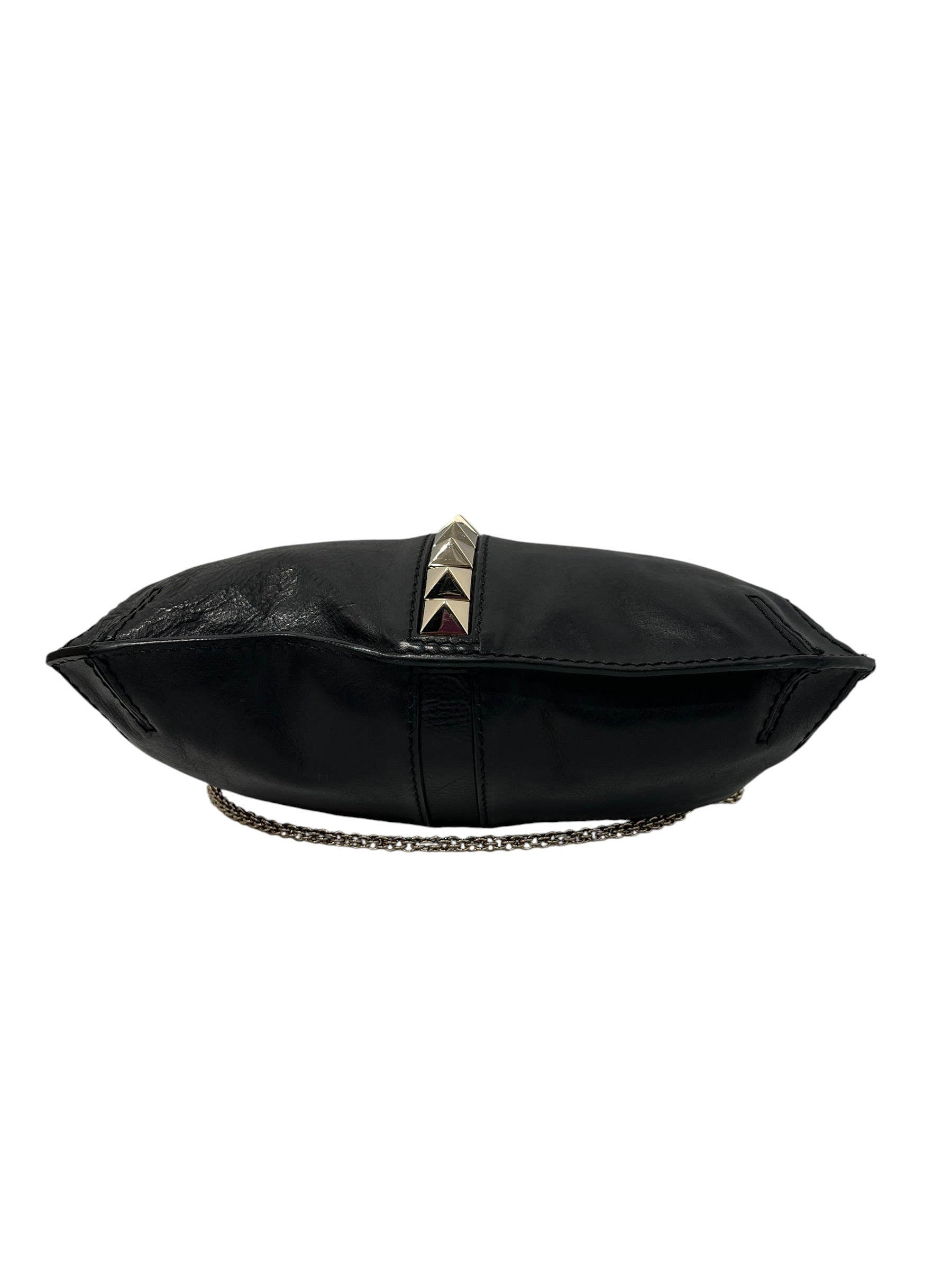 VALENTINO/Bag/Leather/BLK/ROCKSTUD CLUTCH BAG view 3