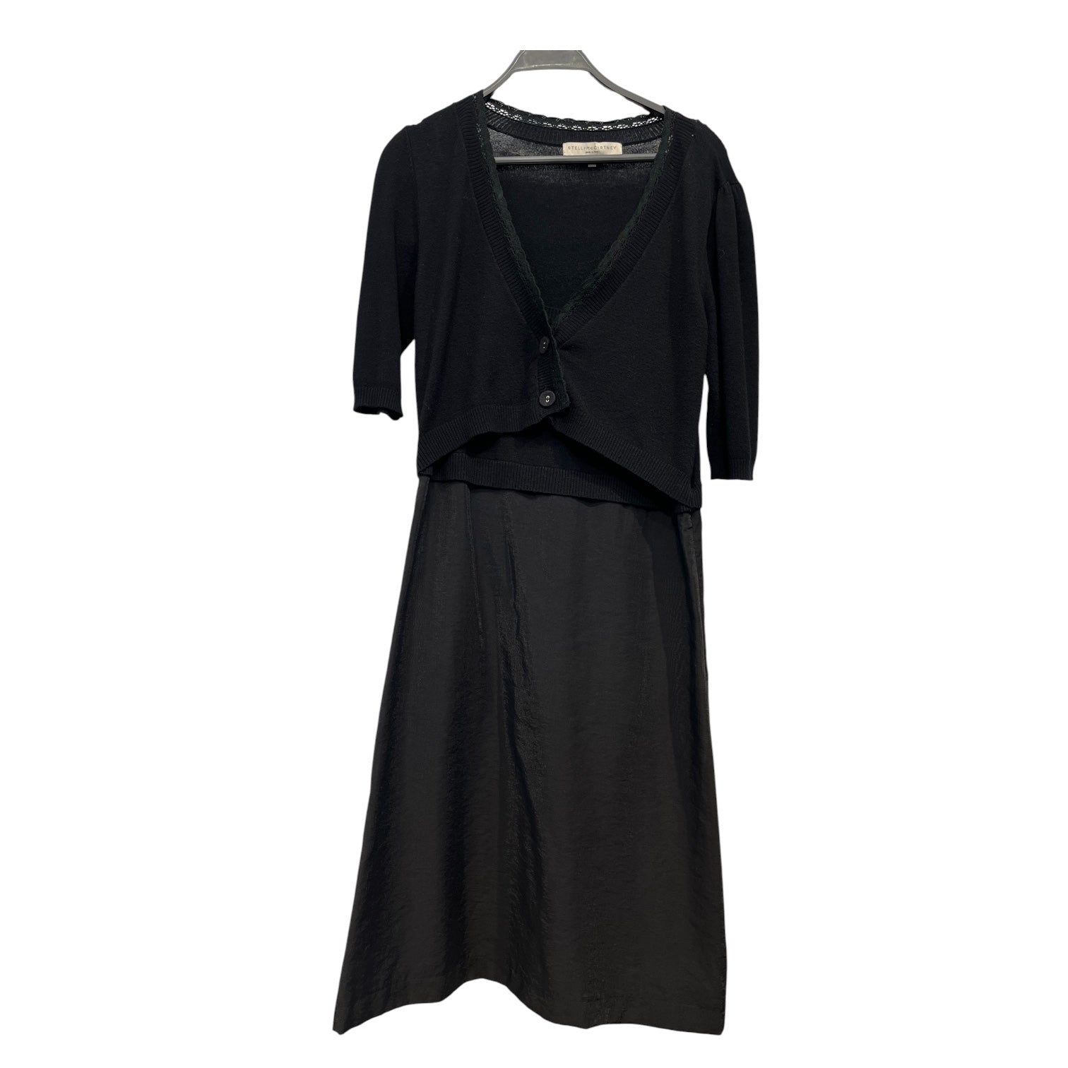 STELLAMcCARTNEY/LS Dress/36/BLK/cardigan dress view 1