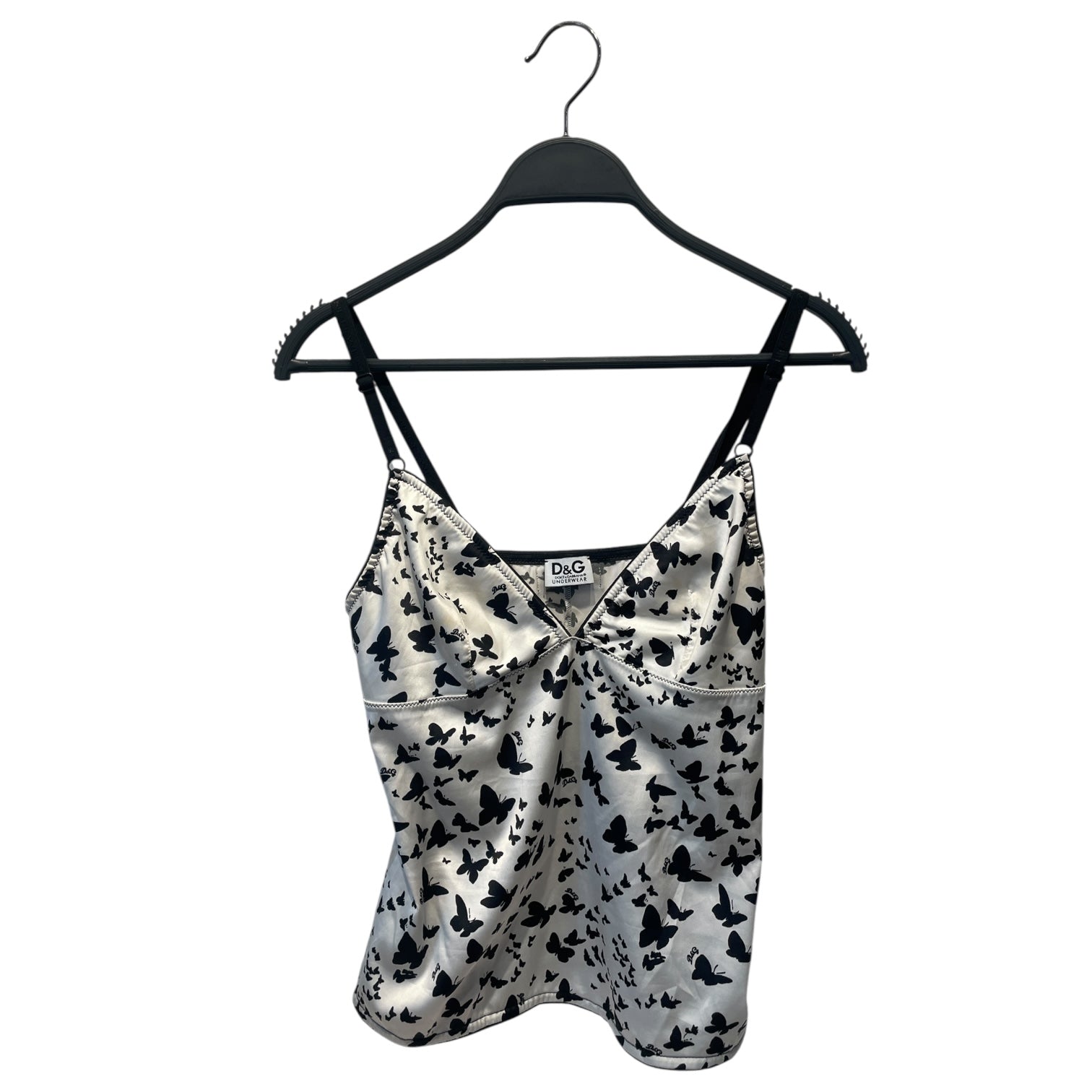 D&G/Camisole/S/Graphic/Polyester/WHT/BUTTERFLY view 1