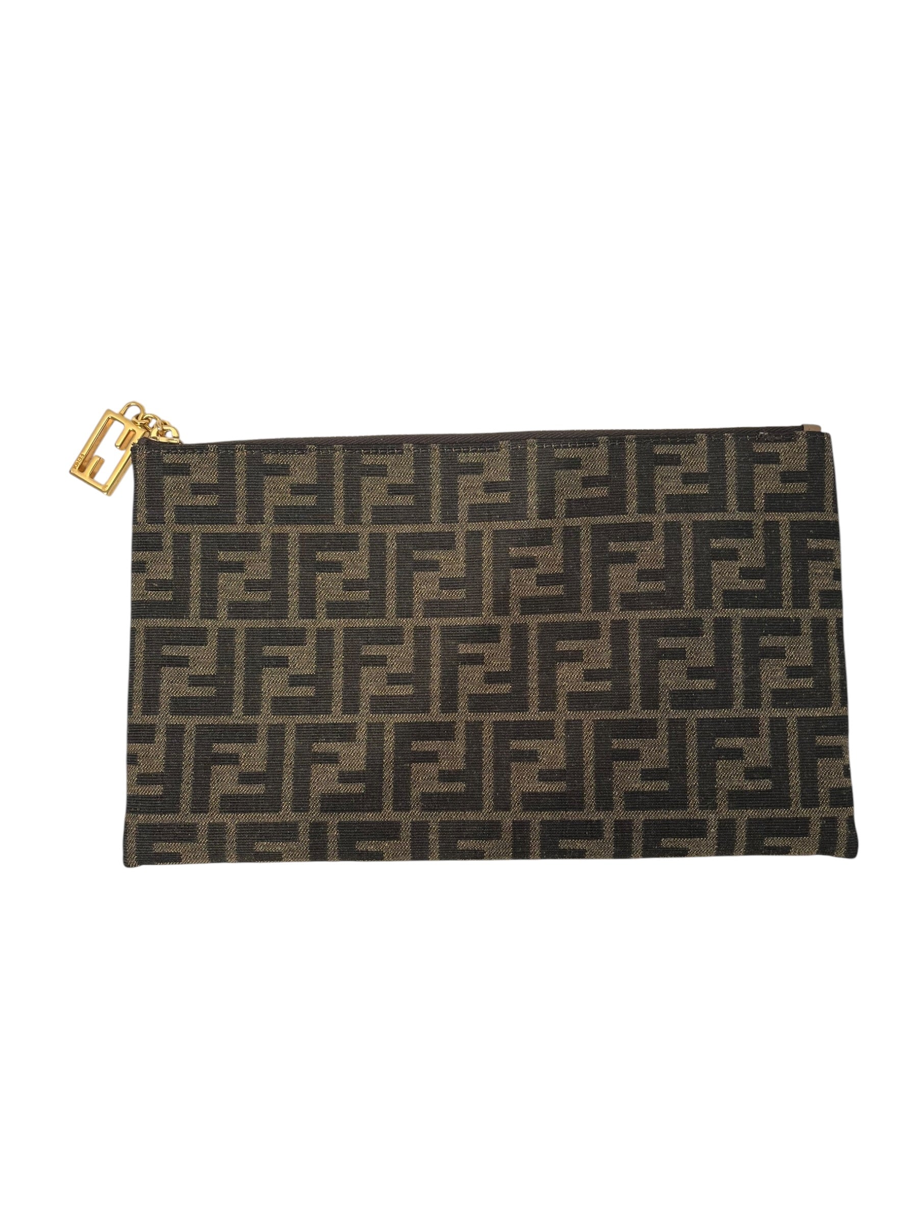 FENDI/Pouch/Monogram/Cotton/BRW/ZUCCA POUCH W/ CARD HOLDERS view 2