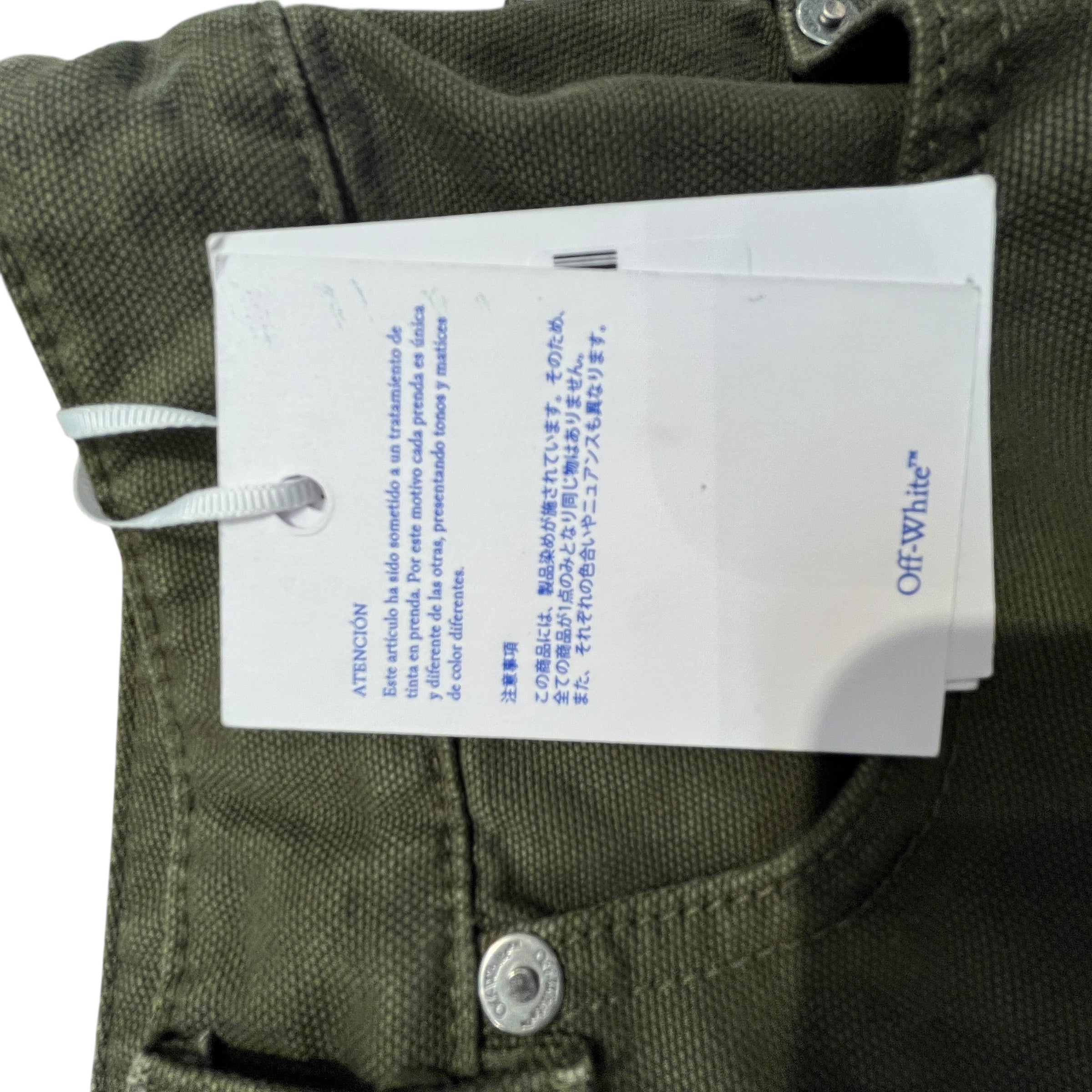 OFF-WHITE/Carpenter Pants/34/Cotton/GRN/ view 5
