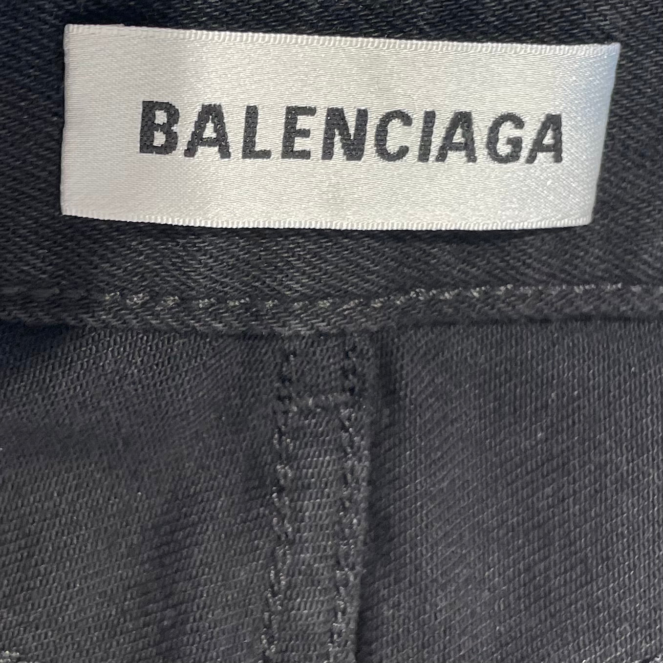 BALENCIAGA/Skinny Pants/34/Denim/BLK/ view 3